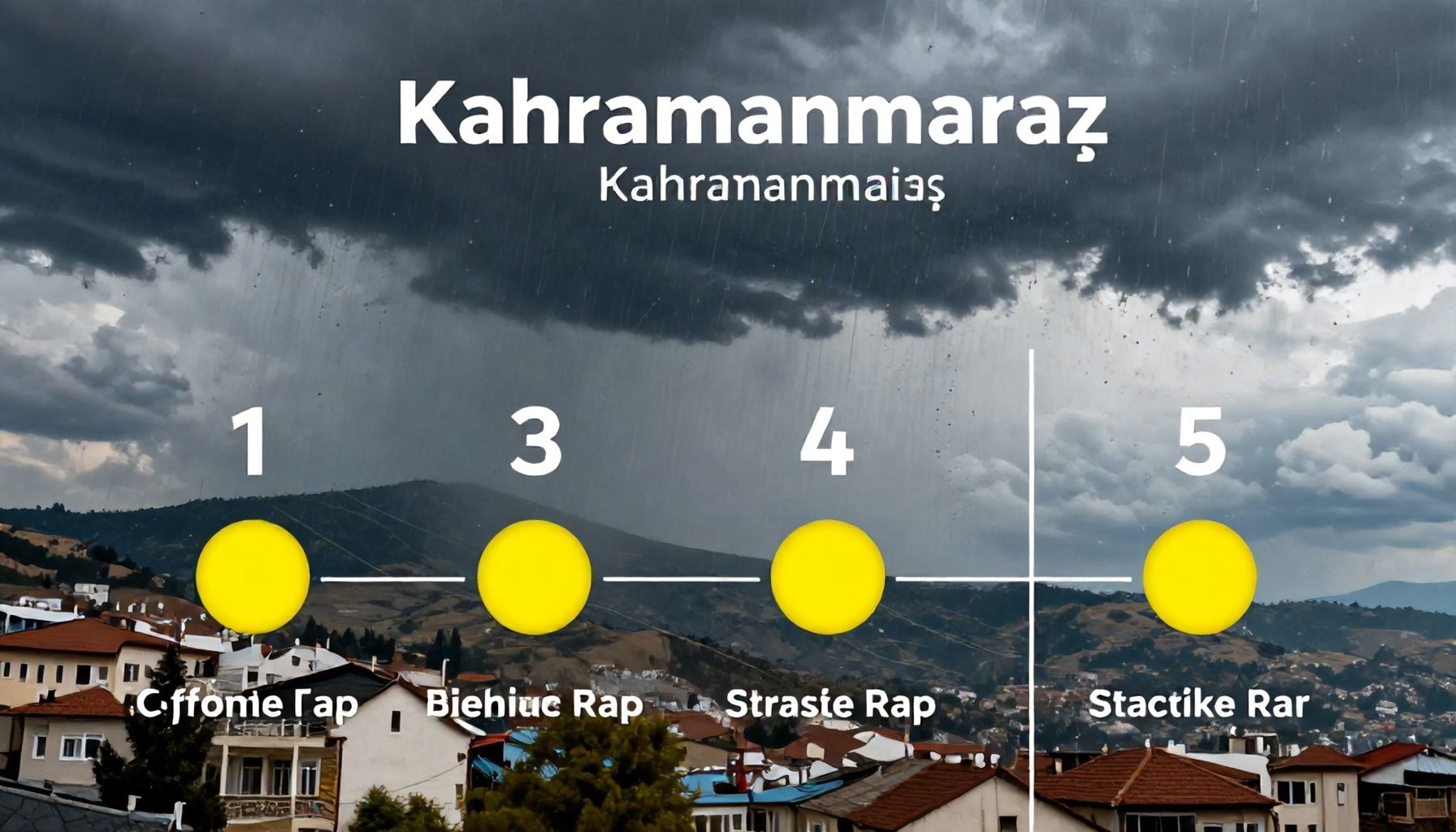 Kahramanmaraş'ta Yağış İhtimali Var mı? 5 Adımda Doğru Tahmin Yapın*