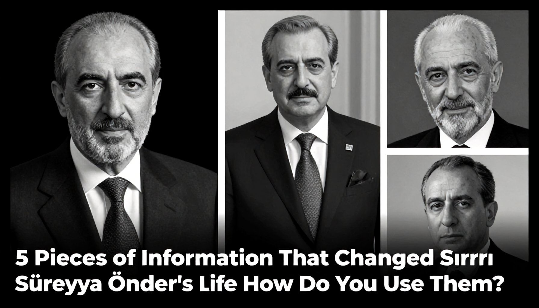 Sırrı Süreyya Önder'in Hayatını Değiştiren 5 Bilgi: Nasıl Kullanırsınız?*