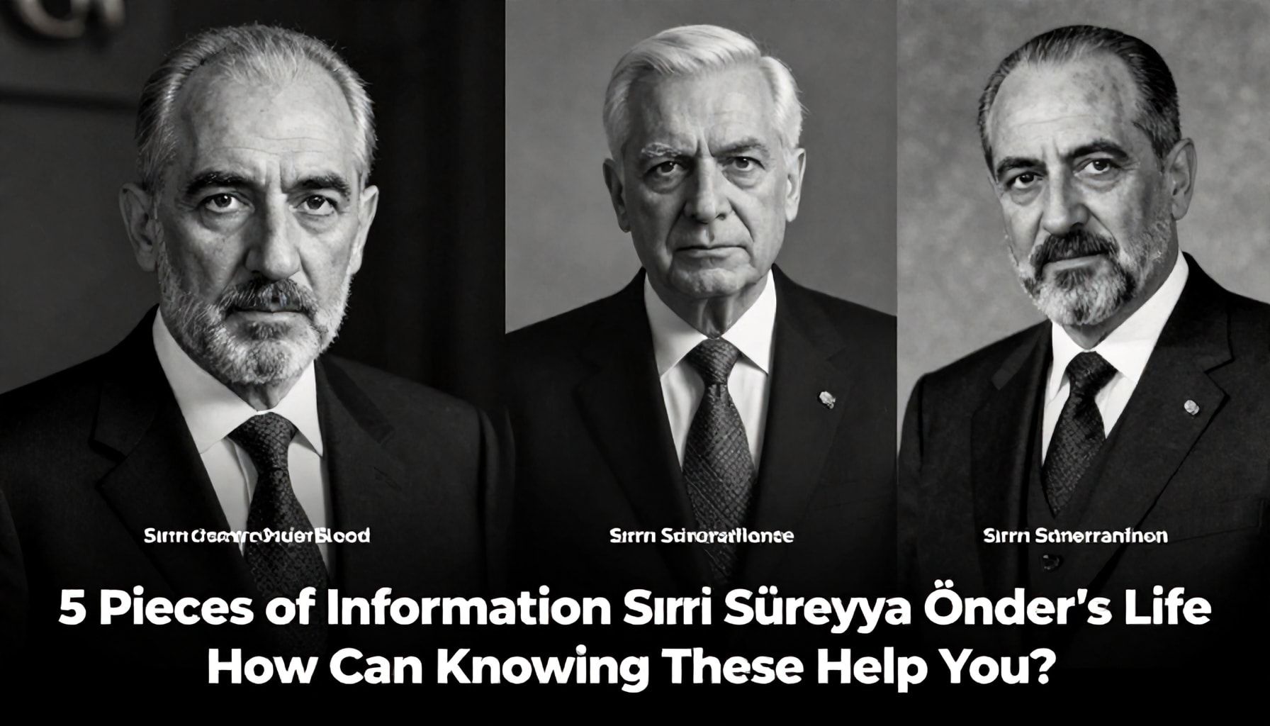 Sırrı Süreyya Önder'in Hayatını Değiştiren 5 Bilgi: Bu Bilgileri Bilmek Size Nasıl Yardımcı Olur?*