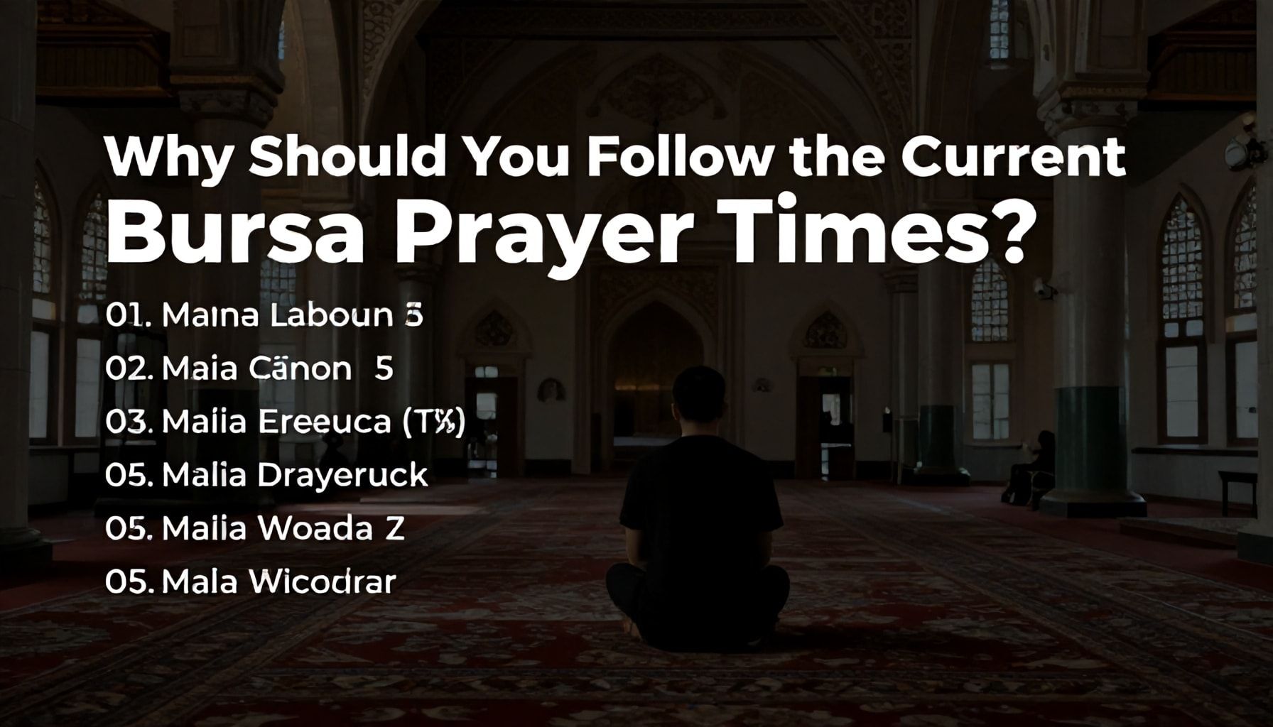 Neden Güncel Bursa Namaz Vakitlerini Takip Etmelisiniz?*