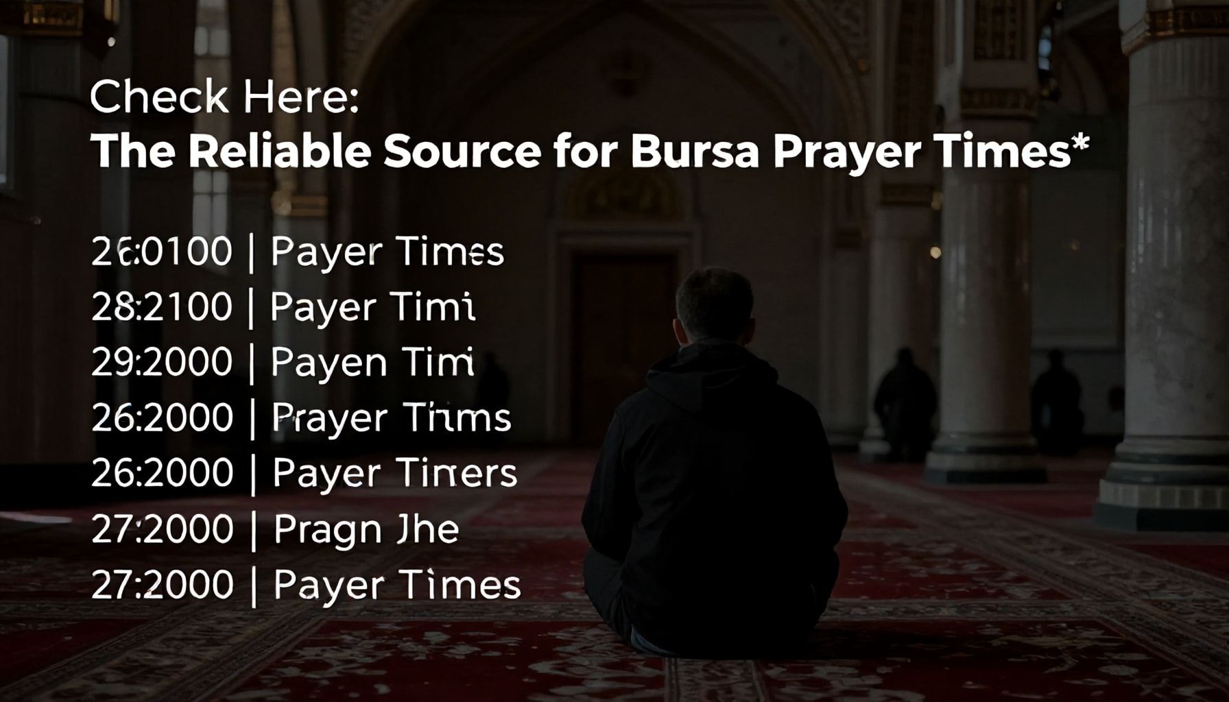 Hemen Kontrol Edin: Bursa Namaz Vakitlerinin Doğru Kaynağı*