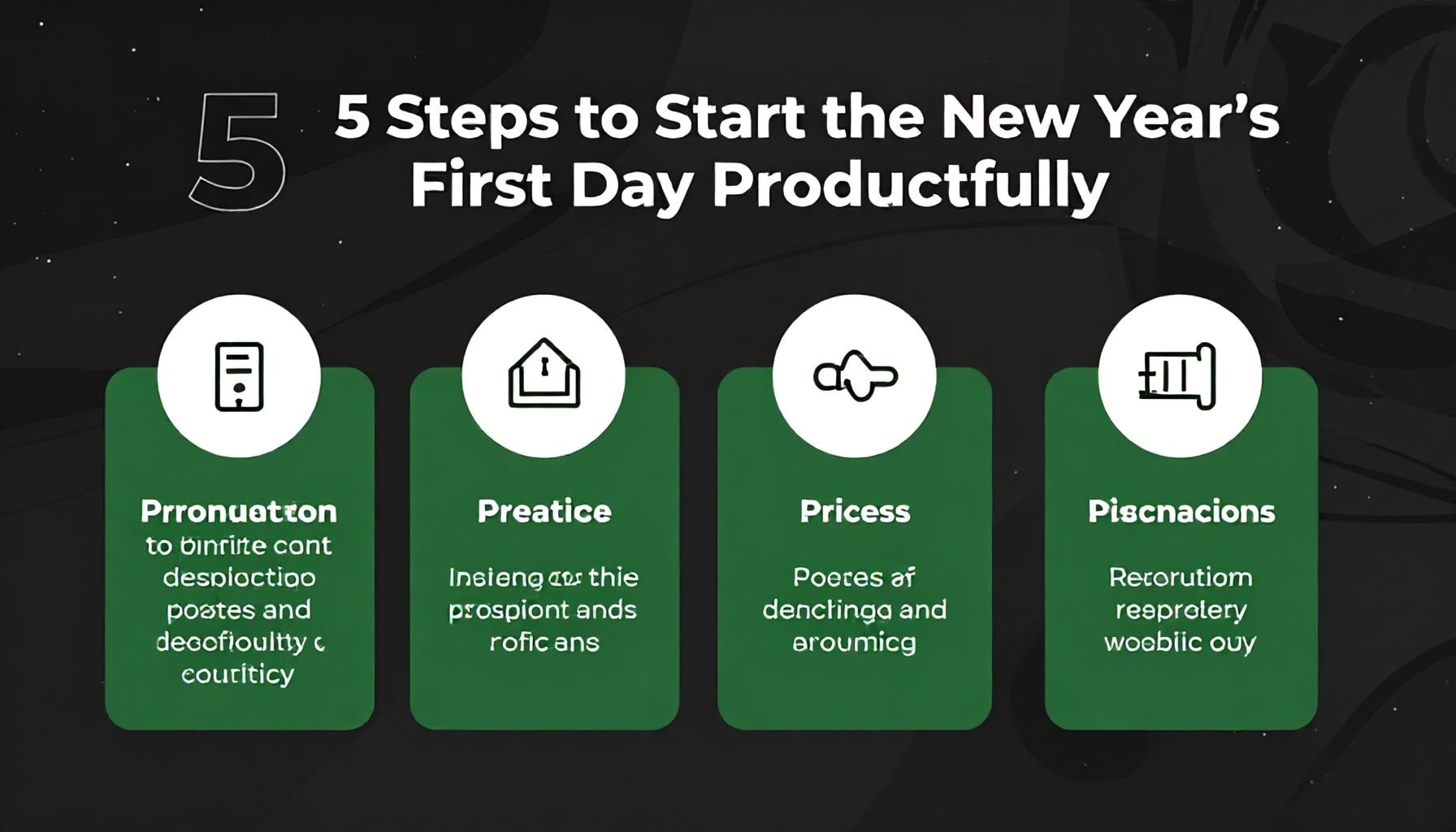 5 Adımda Yeni Yılın İlk Gününü Verimli Başlatın*