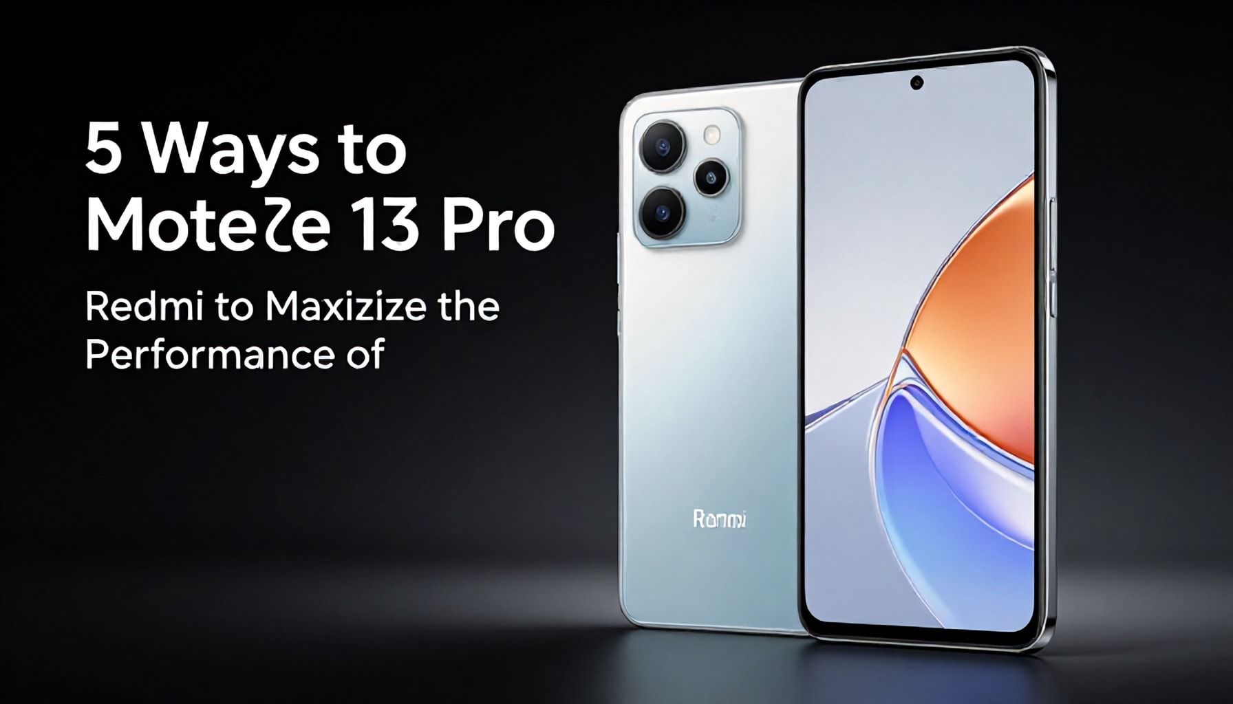 5 Yöntemle Redmi Note 13 Pro’nun Performansını Maksimum Verin"*