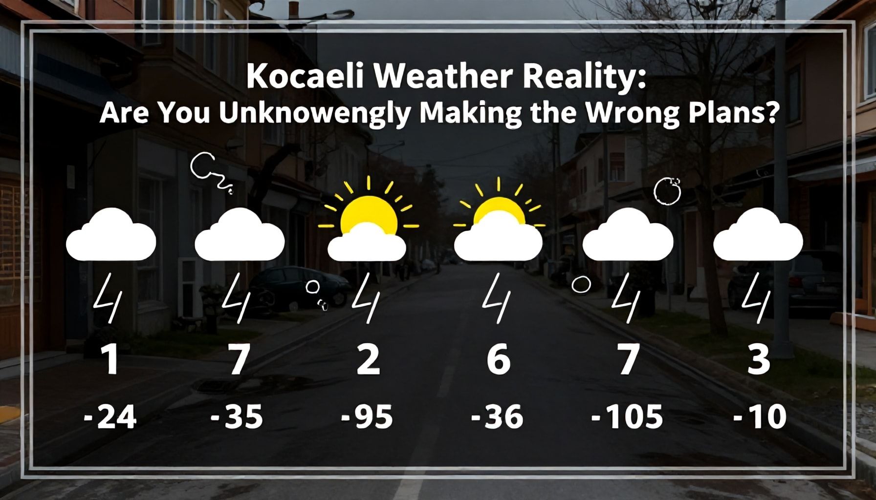 Kocaeli Hava Durumu Gerçeği: Siz Bilmeden Yanlış Plan Yapıyorsunuz Mu?*