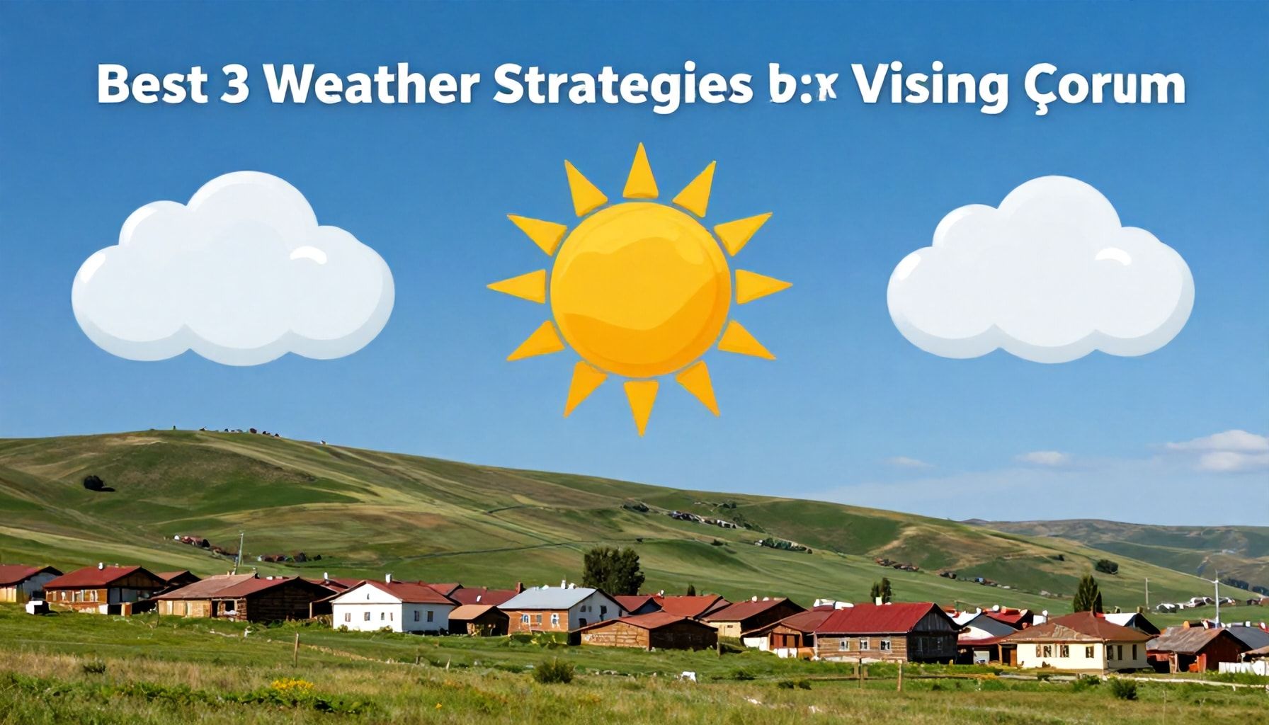 Çorum'da Gezmek İçin En İyi 3 Hava Durumu Stratejisi"*