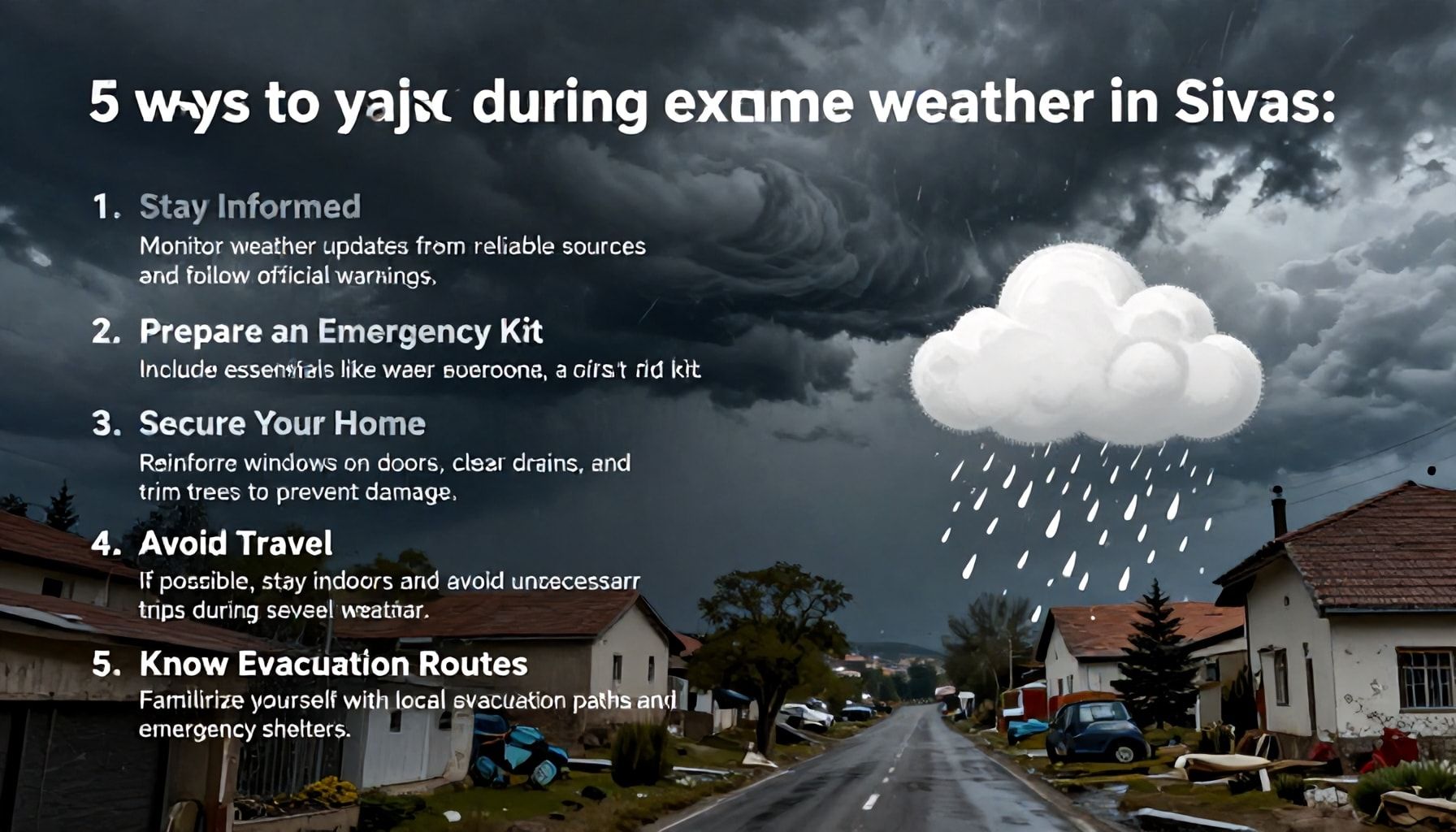 5 Ways to Stay Safe During Extreme Weather in Sivas*