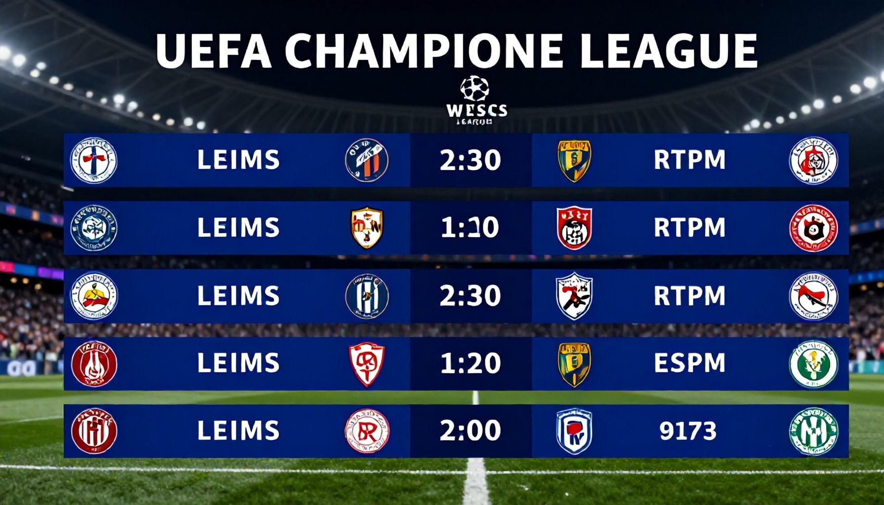 UEFA Şampiyonlar Ligi Maçları: Takımların Büyük Sahne Performansları*