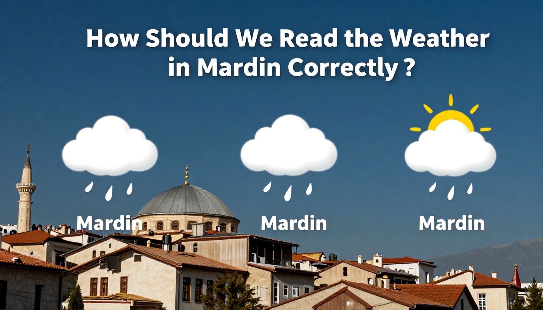 Nasıl Mardin Hava Durumunu Doğru Okumalıyız?*