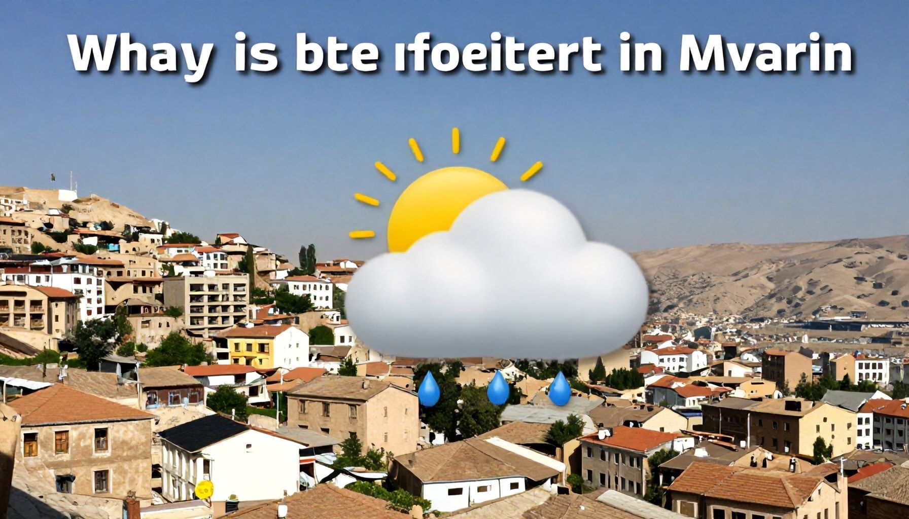 Neden Mardin Hava Durumu Önceden Tahmin Edilemiyor?*