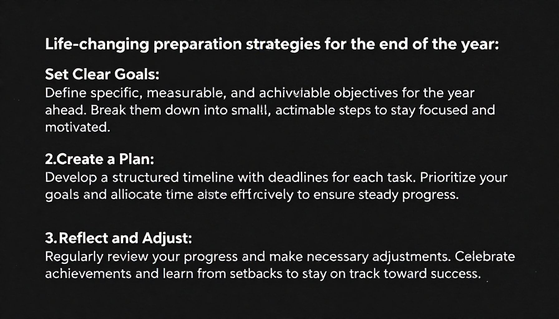 Yılın Sonu için 3 Hayat Değiştiren Hazırlık Stratejisi*