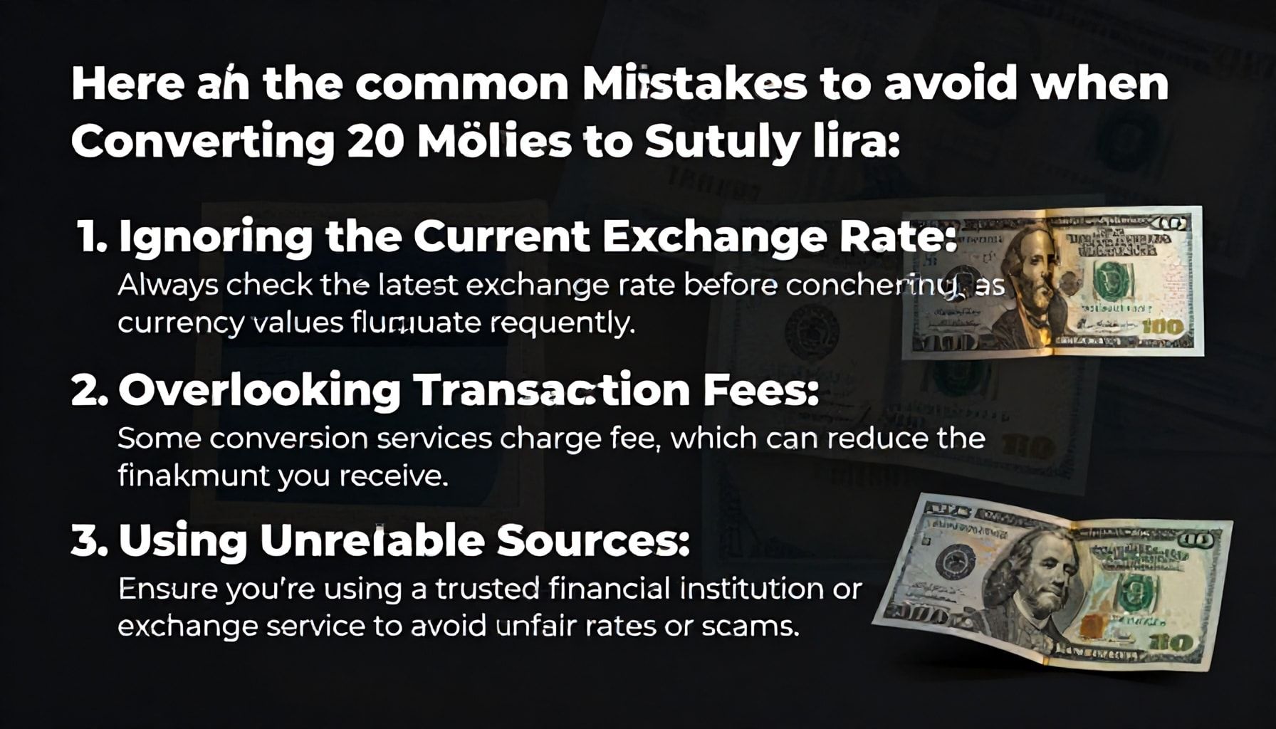 20 Doları TL'ye Çevirirken Yapılacak 3 Temel Hata*