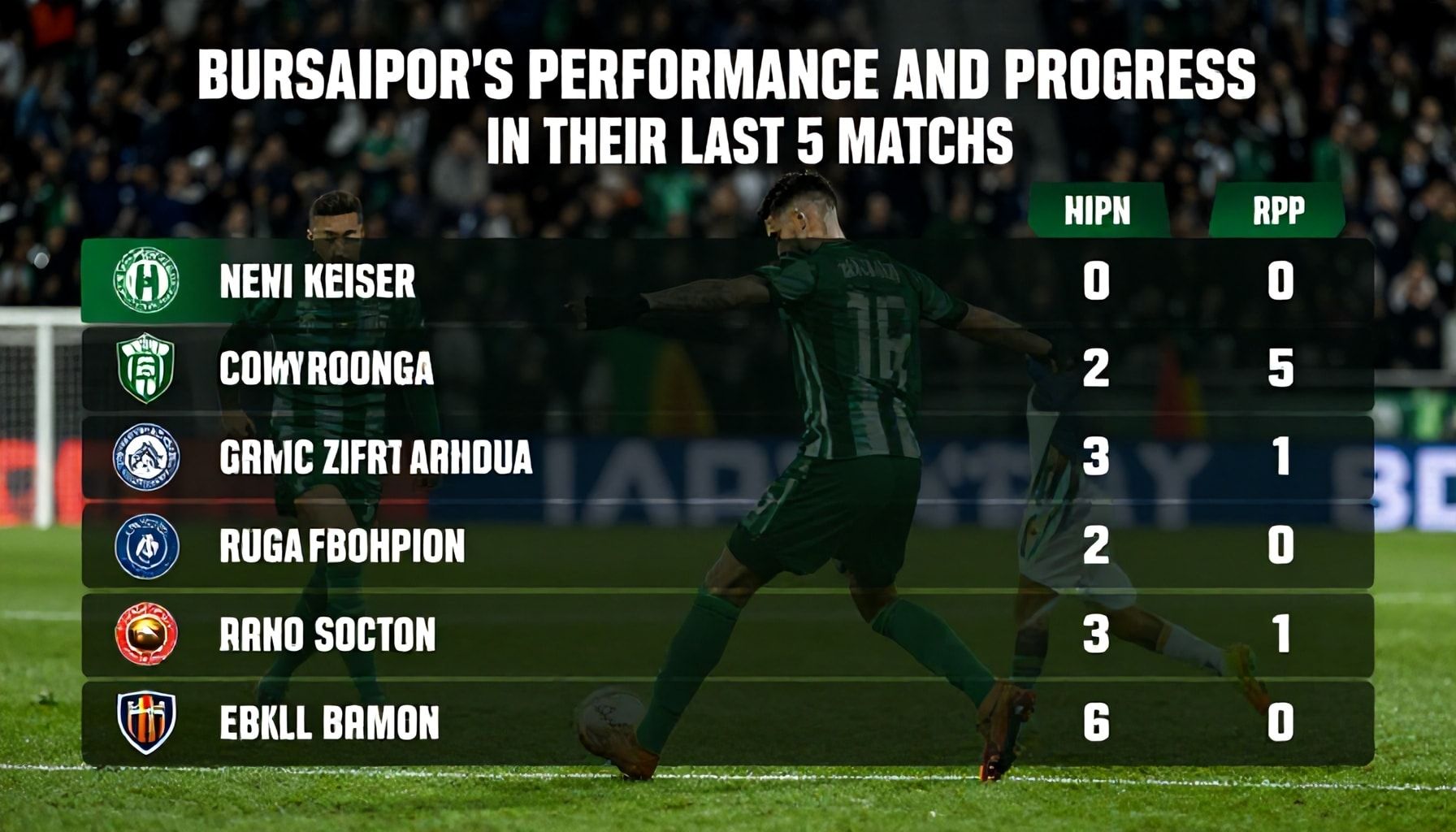 Gerçekler: Bursaspor'un Son 5 Maçta Gösterdiği Performans ve İlerleme*