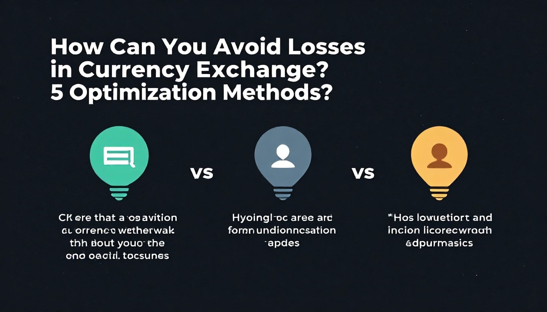 Para Değişiminde Kaybetmekten Nasıl Kurtulursunuz? 5 Optimizasyon Yöntemi*