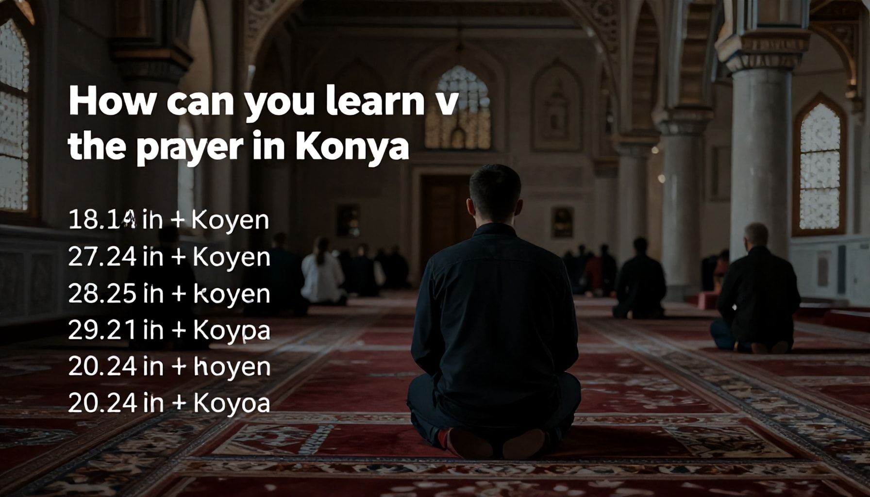 Konya'da Namaz Vakitlerini Doğru Anında Nasıl Öğrenirsiniz?*
