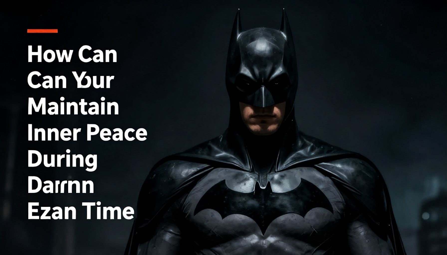 Batman Ezan Vakti'nde Ruh Huzurunu Nasıl Koruyabilirsiniz?*