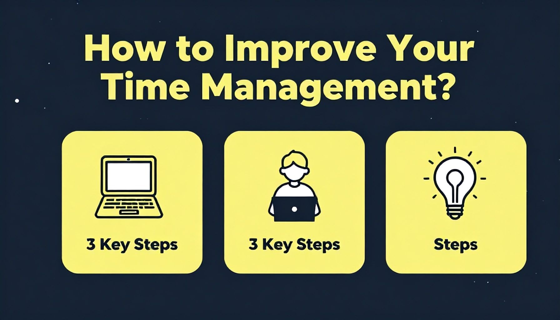 Zaman Yönetiminizi Nasıl İyileştireceksiniz? 3 Ana Adım*