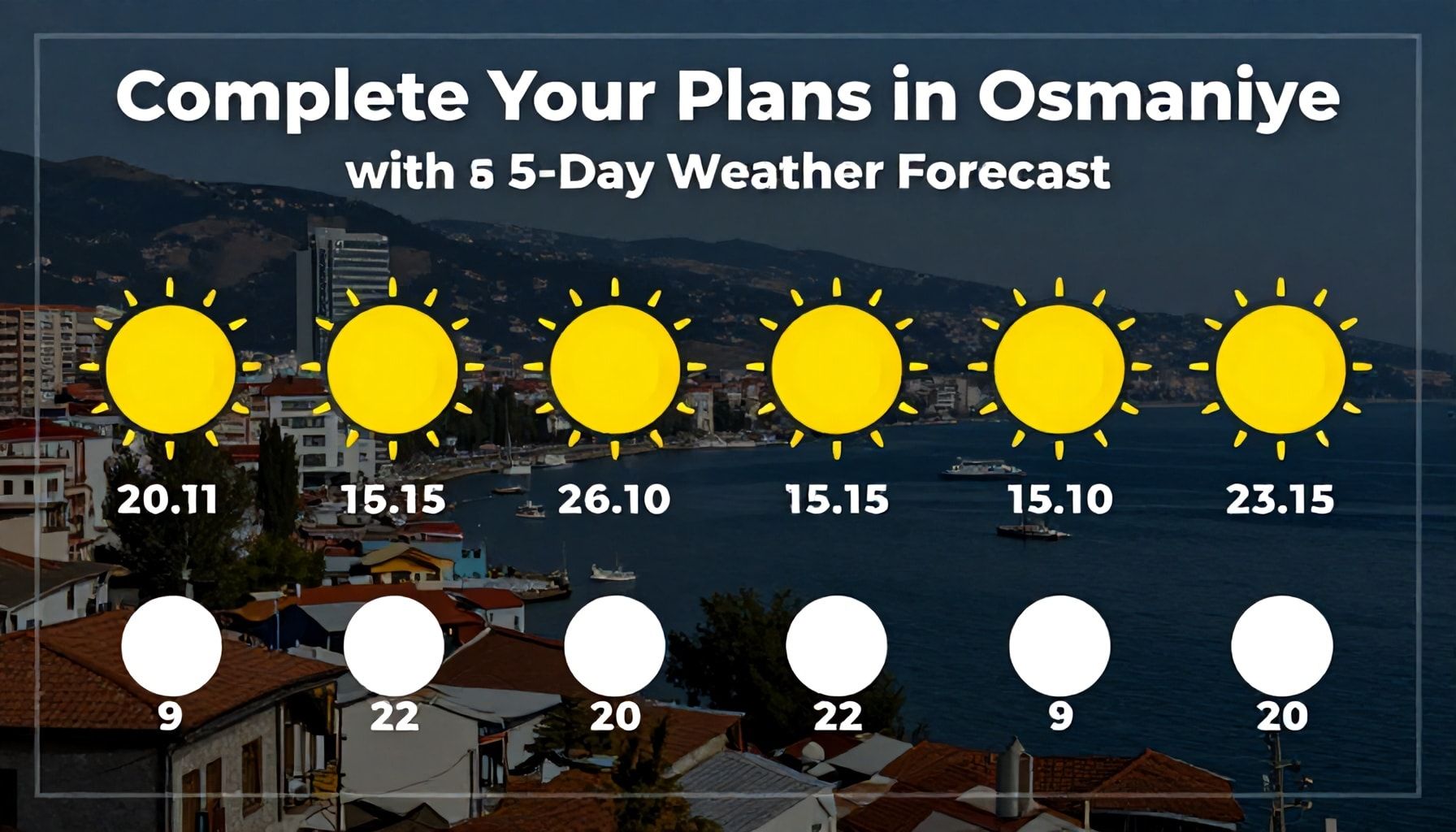 5 Günlük Hava Tahminiyle Osmaniye’de Planlarınızı Tamamlayın*