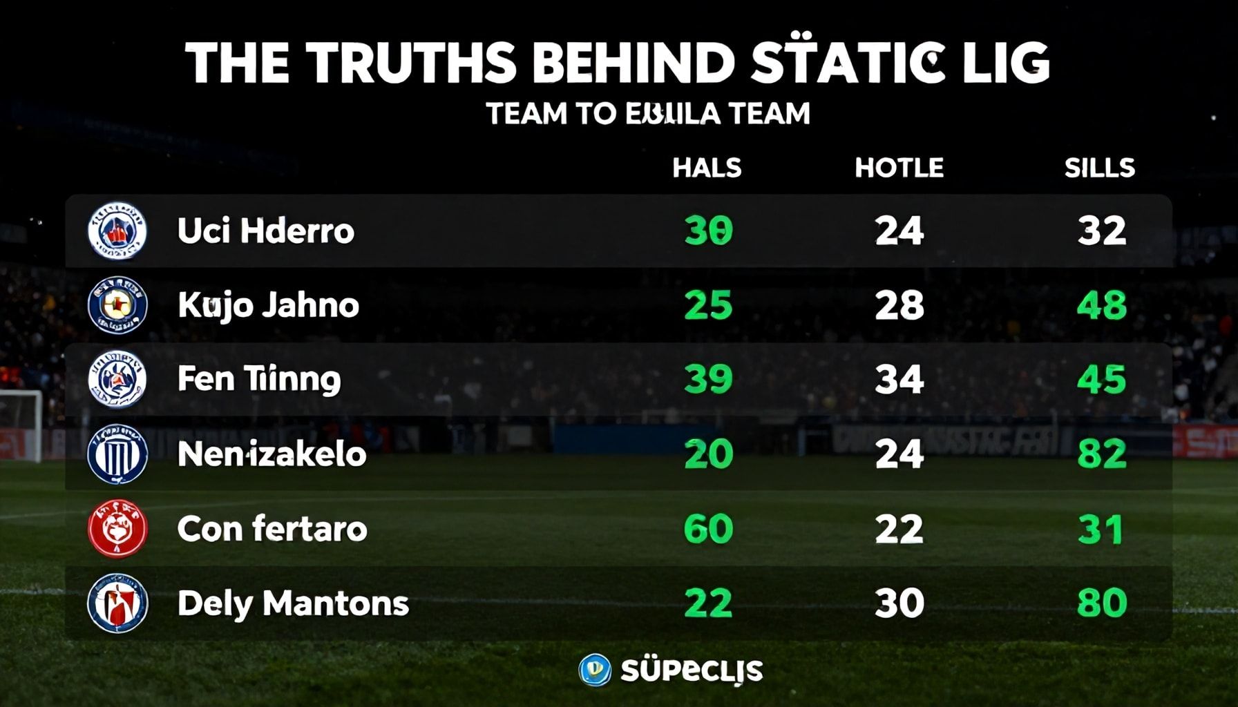Süper Lig takımlarının gerçeği: İstatistiklerin arkasındaki gerçekler*