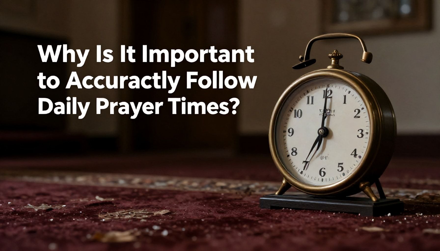 Neden Günlük Namaz Vakitlerini Doğru Takip Etmek Önemlidir?*