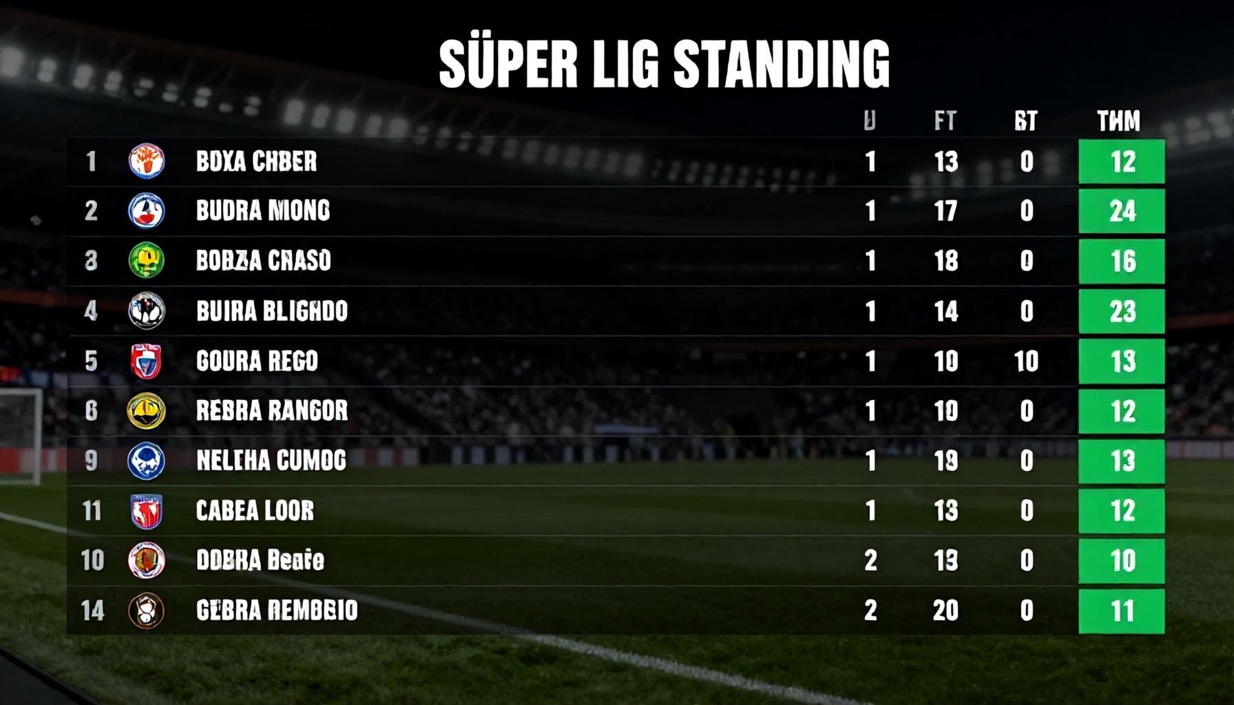 Şu Anki Süper Lig Sıralaması: Takımların Son Durumu ve Analizi*