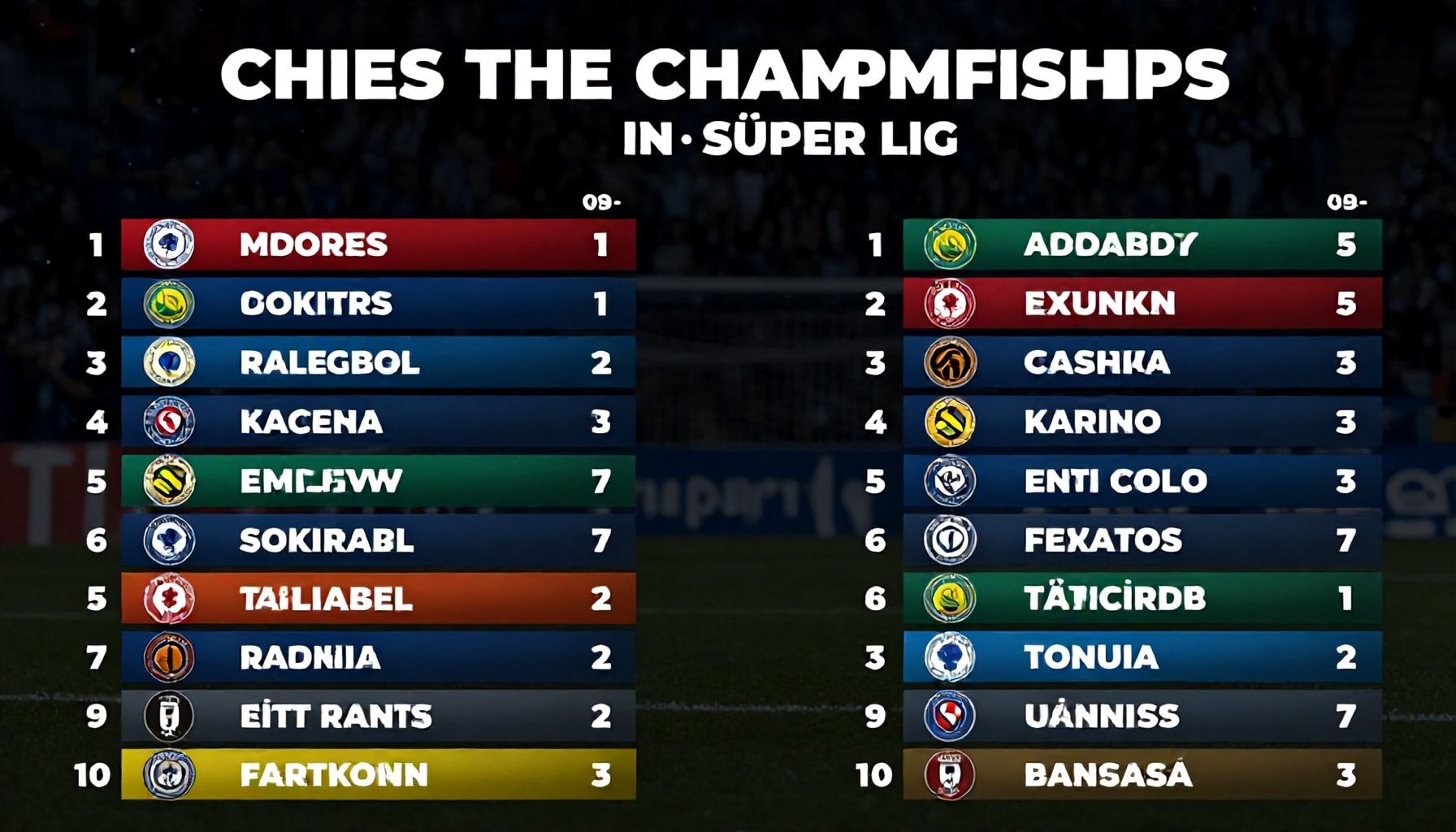 Süper Lig'de Hangi Takımlar Şampiyonluk Kovalıyor?*