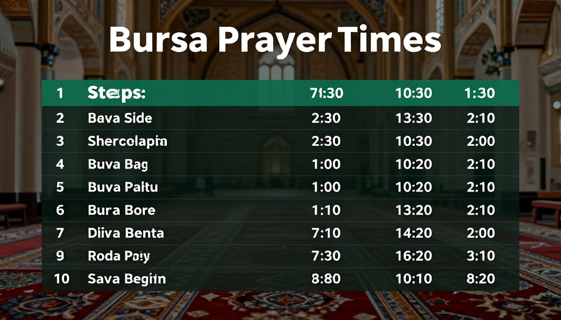 5 Adımda Bursa Ezan Vakti'ni Anında Bulun*