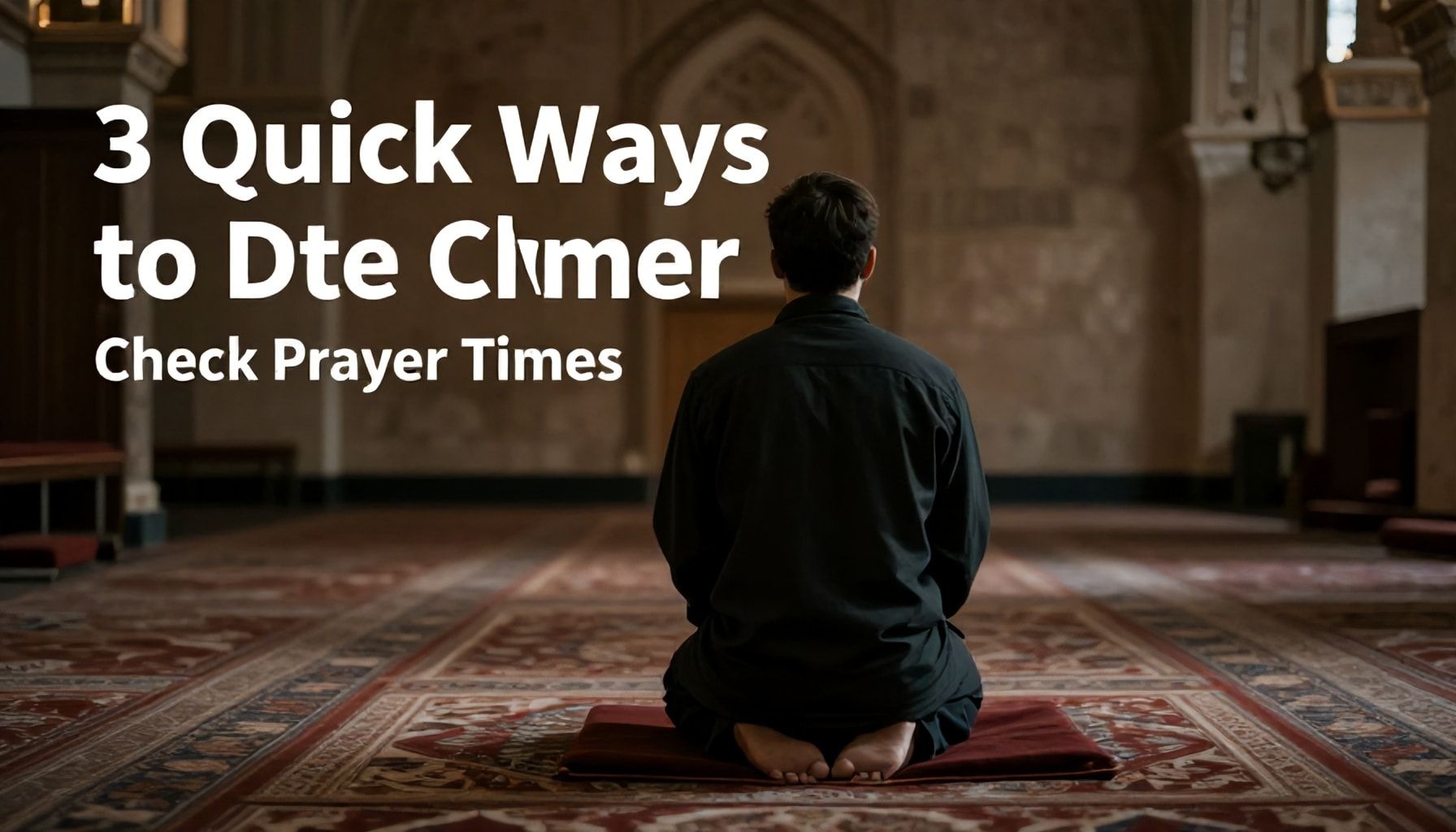 3 En Hızlı Yöntemle Namaz Saatlerini Kontrol Edin*