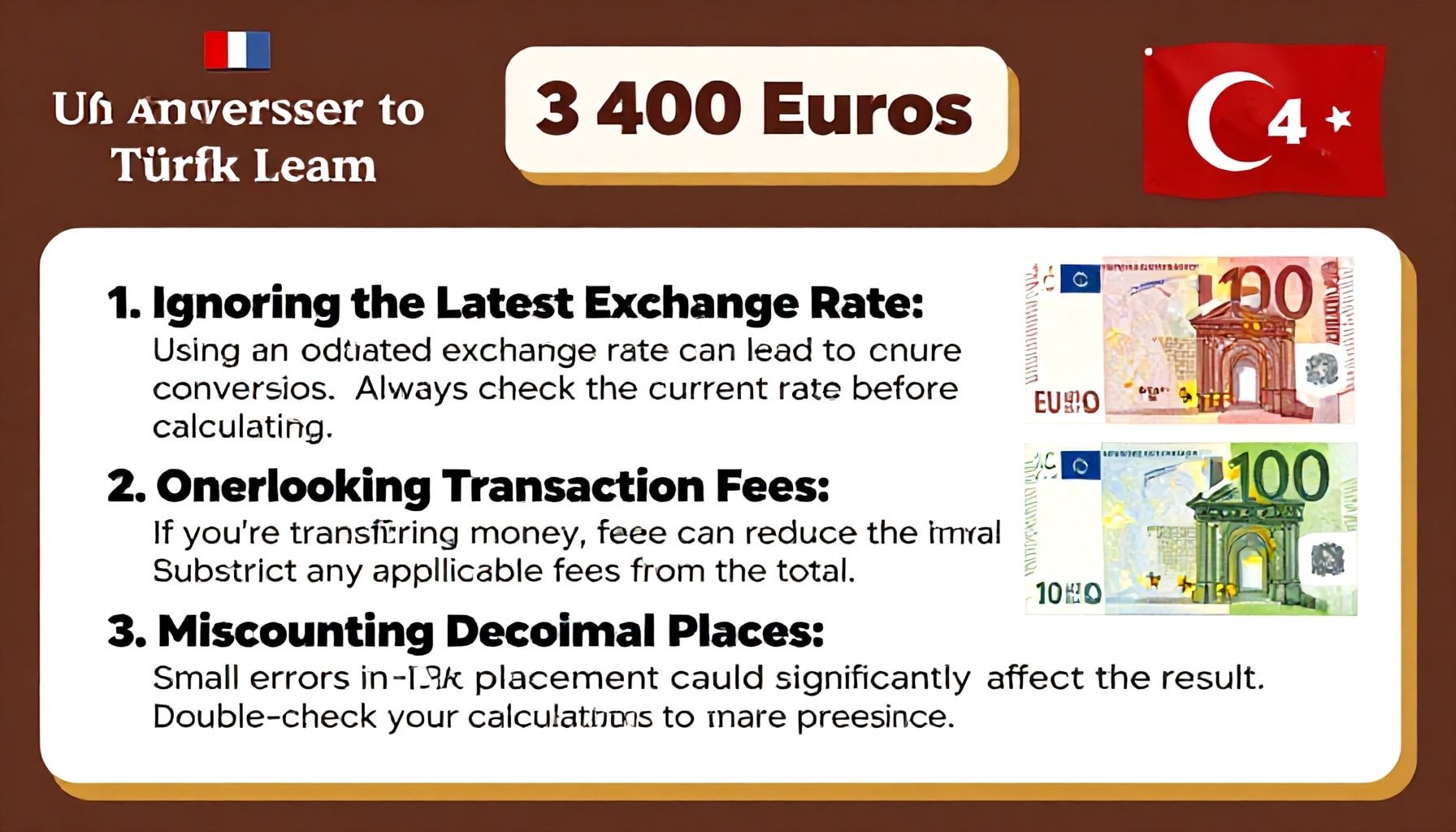 400 Euro’nun TL Karşılığını Hesaplamakta Yapabileceğiniz 3 Hata ve Nasıl Onarırsınız?*