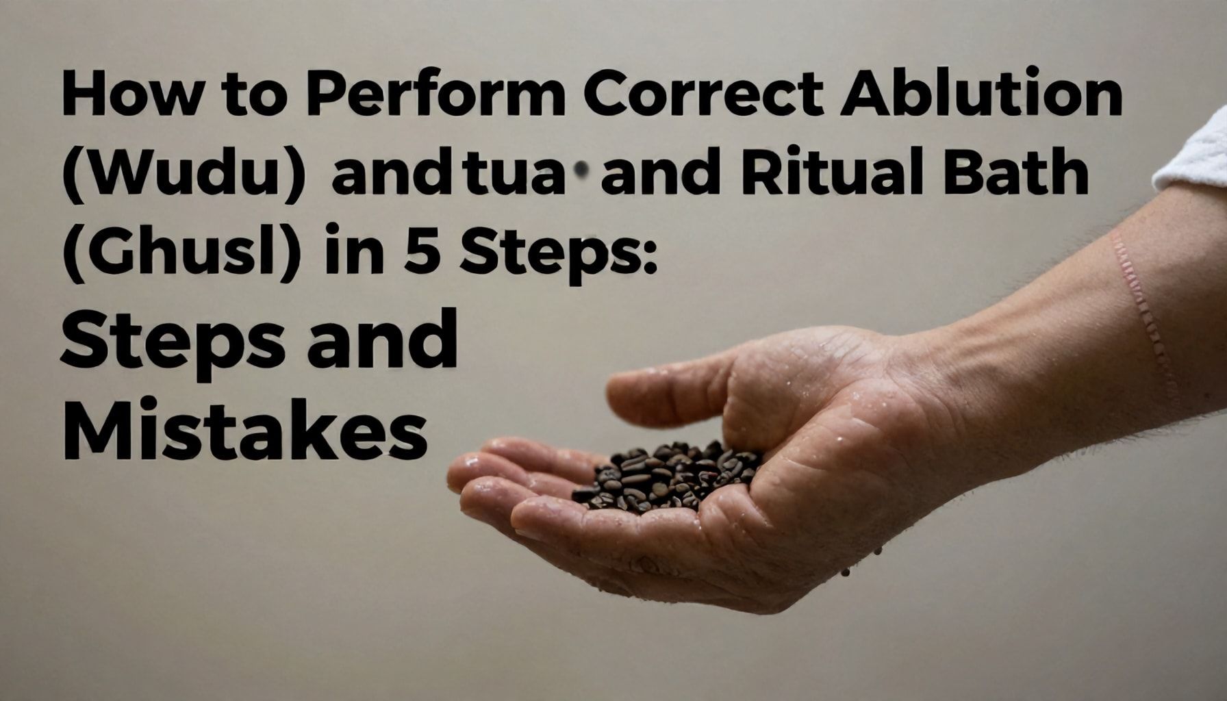5 Adımda Doğru Gusül ve Abdest Nasıl Alınır: Adımlar ve Hatalar*