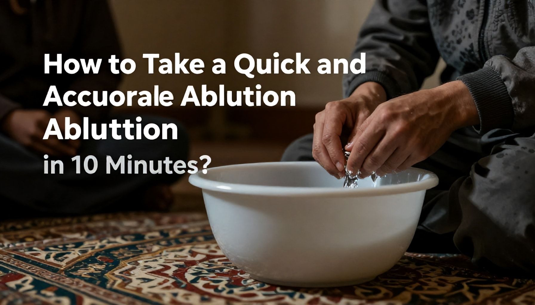 10 Dakikada Hızlı ve Doğru Abdest Nasıl Alınır?*