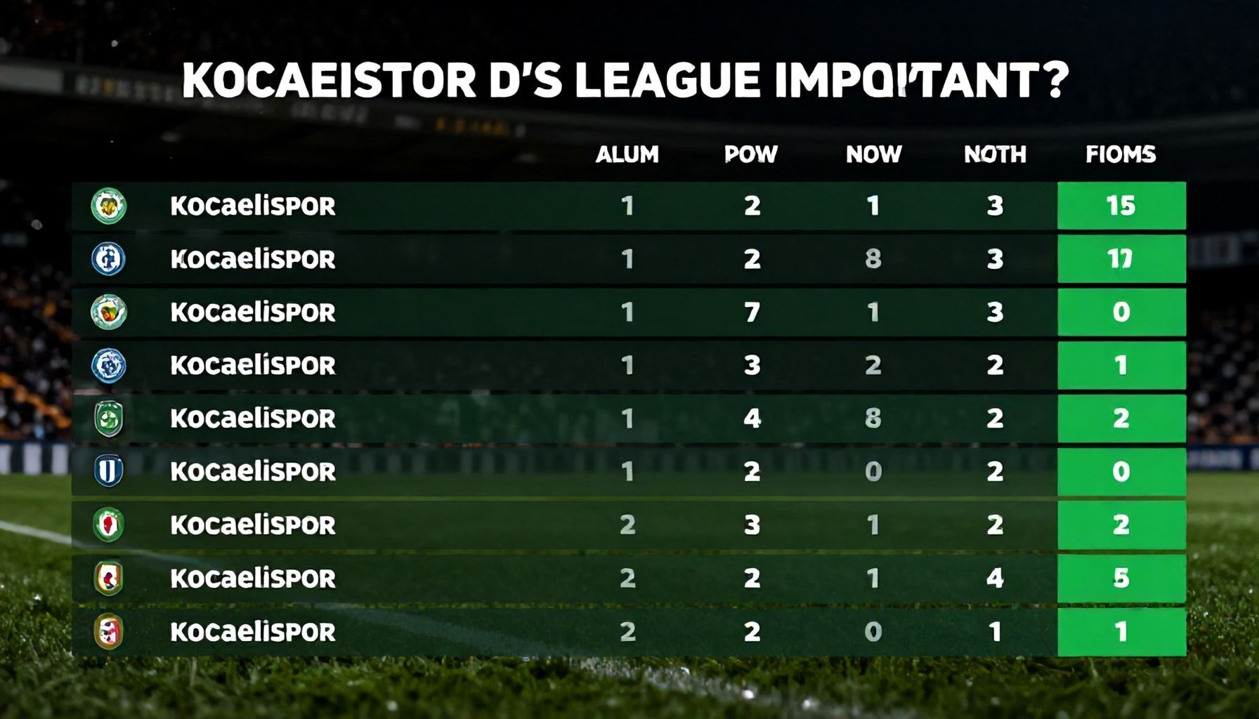 Neden Kocaelispor'un Ligde Konumu Önemli?*