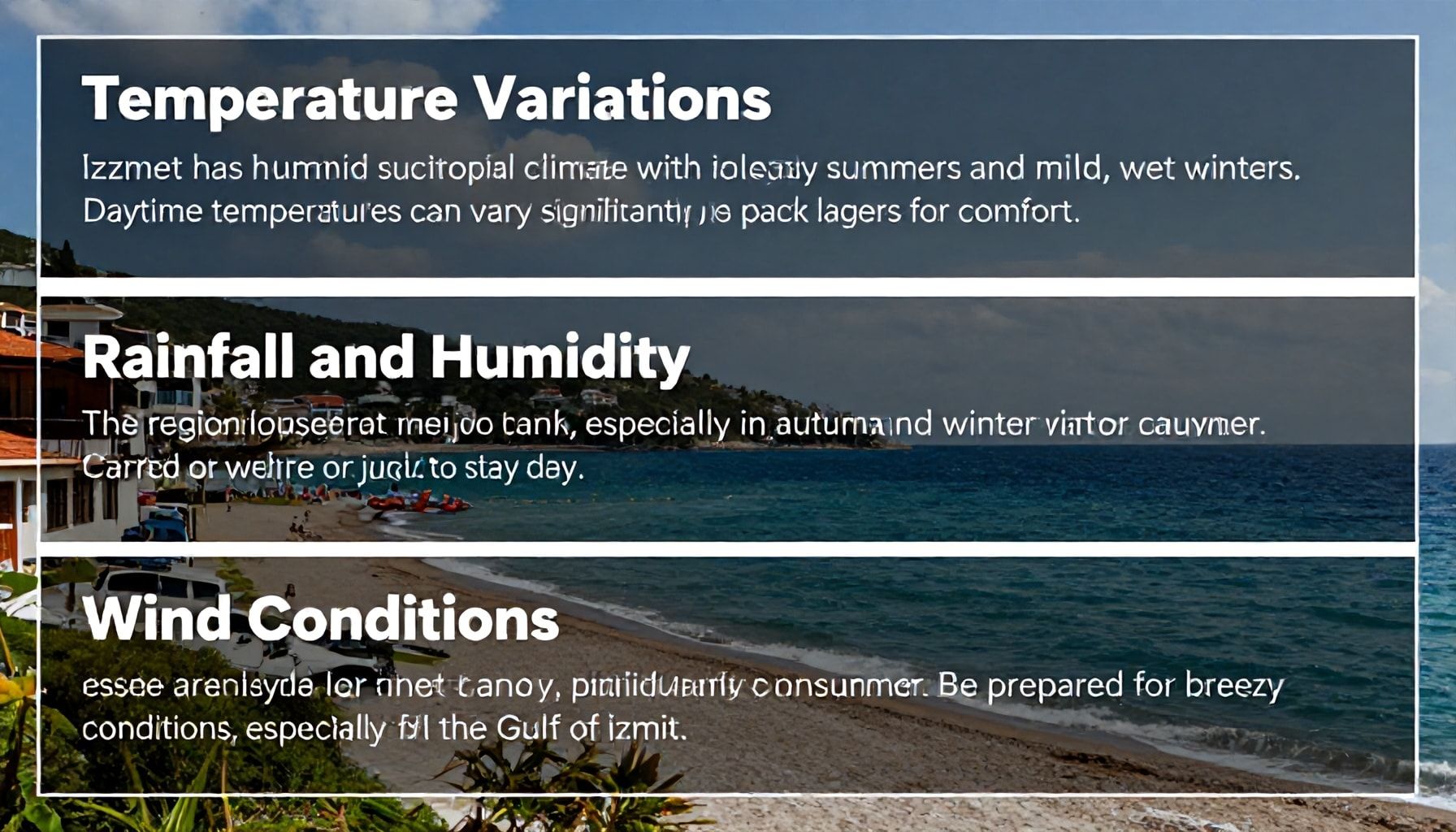 İzmit'te Gezme Planı Yaparken 3 Hava Durumu Dikkate Alınması Gereken Detay*