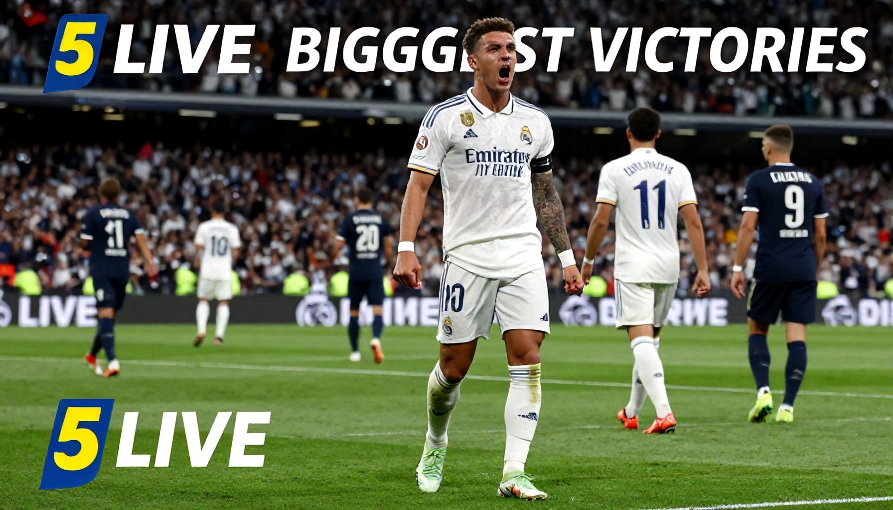 5 Yolla Real Madrid'ın En Büyük Galibiyetlerini Gerçek Zamanlı Takip Edin*