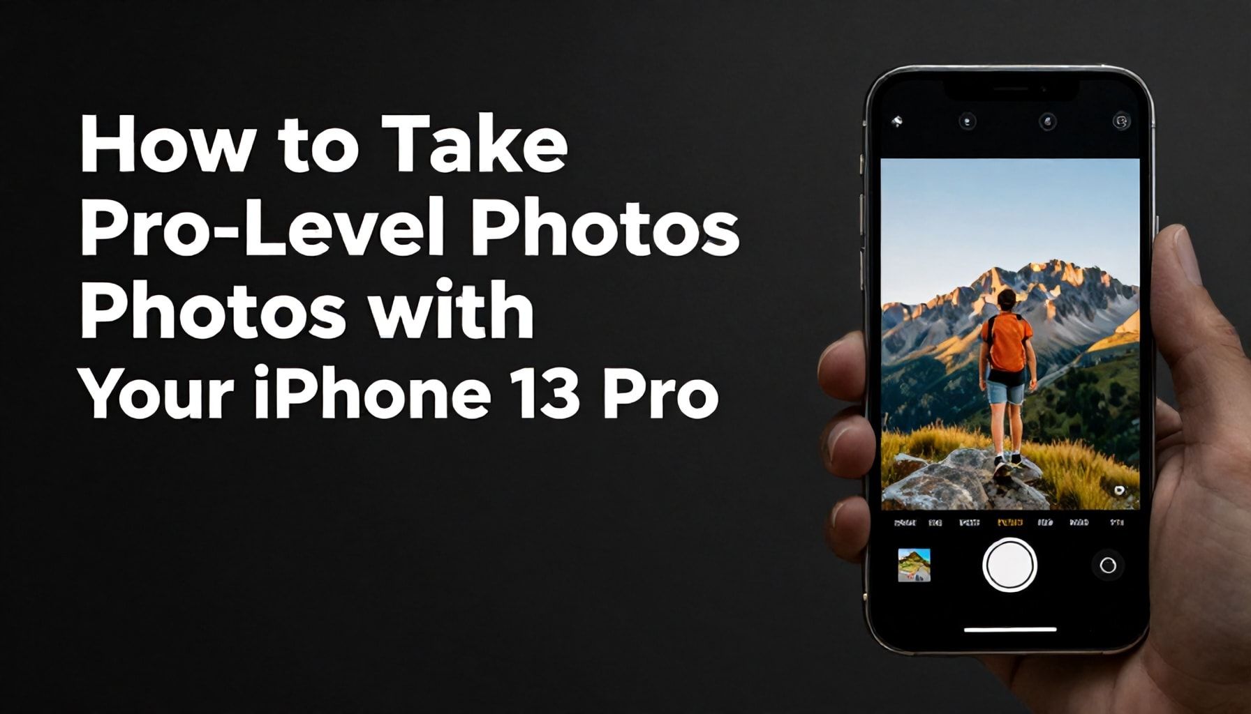 How to Capture Pro-Level Photos with Your iPhone 13 Pro*