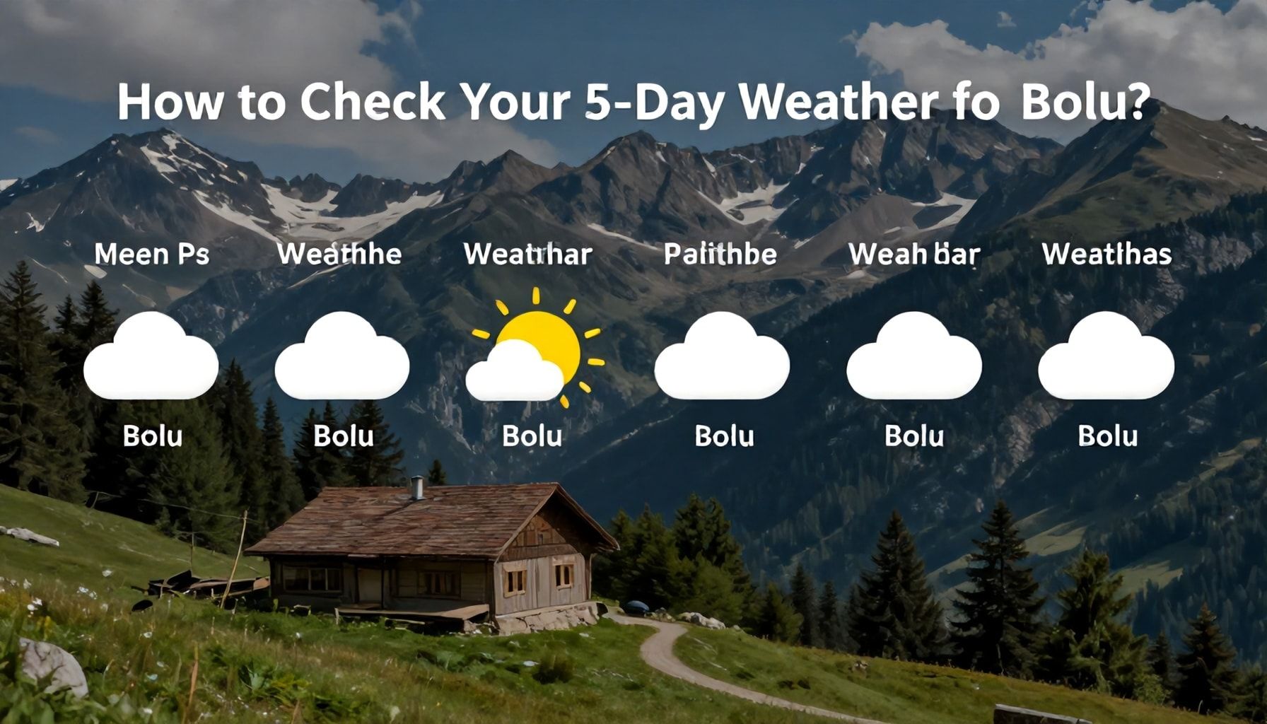 Bolu Hava Durumu: 5 Günlük Tahmininizi Nasıl Kontrol Edersiniz?*