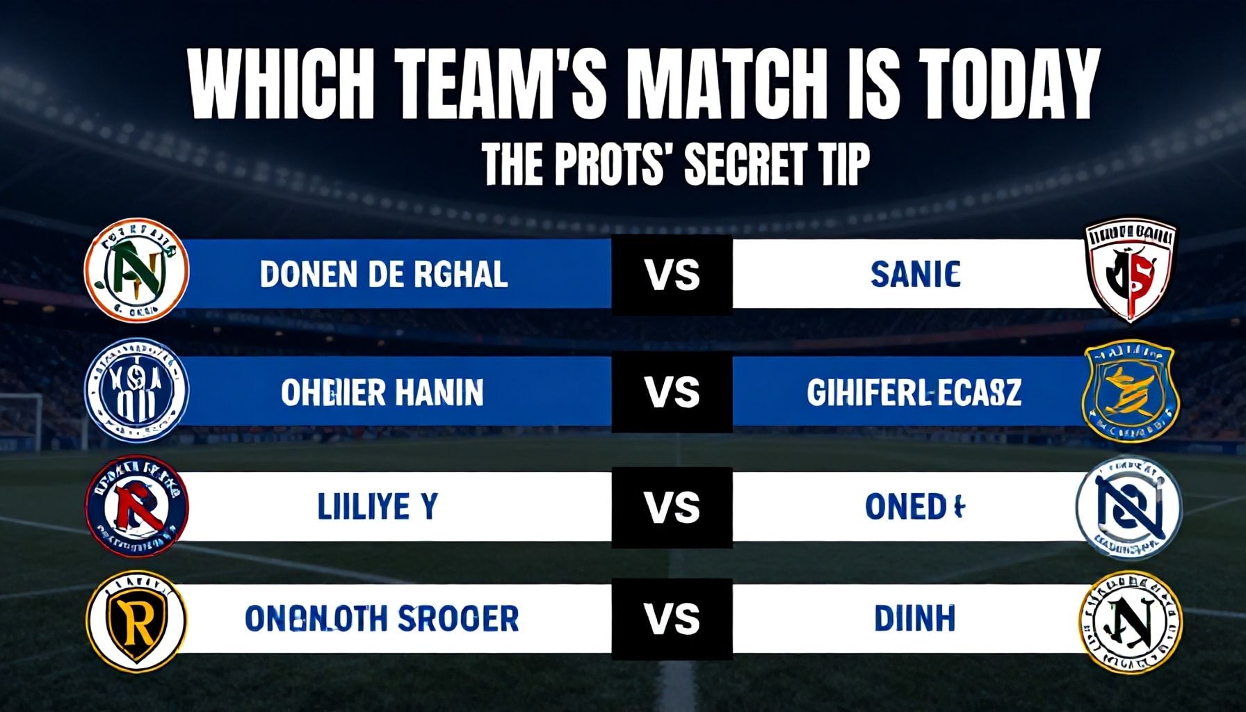 Bugün Hangi Takımın Maçı Var? Profesyonellerin Gizli İpucu*