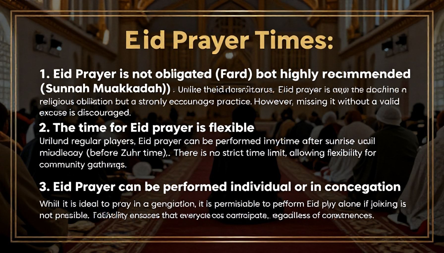 Bayram Namazı Saatleri Hakkında Bilmediğiniz 3 Gerçek*