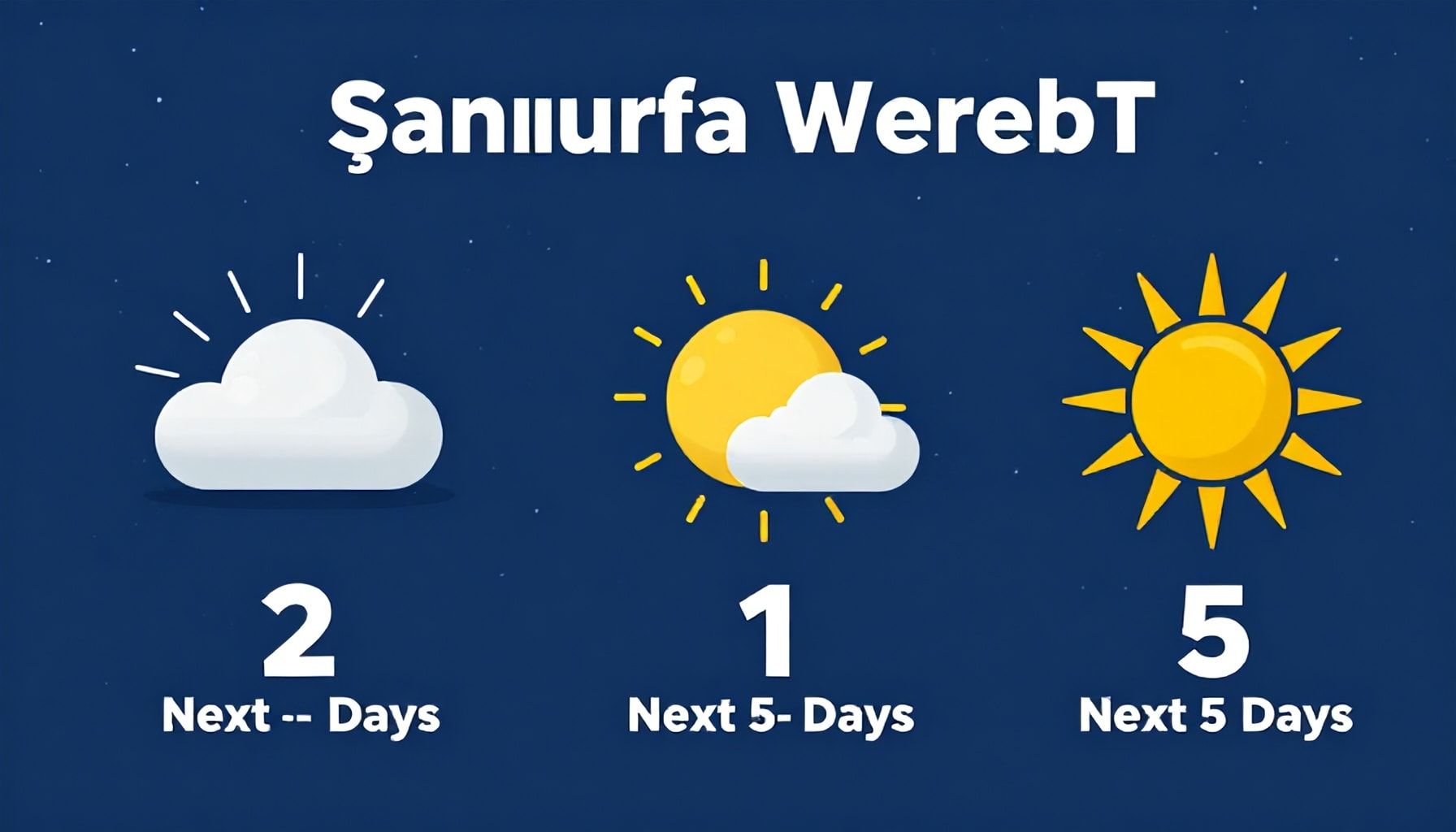 Bugünkü ve Gelecek 5 Günün Urfa Hava Durumu Öngörüsünü 3 Adımda Kontrol Et*