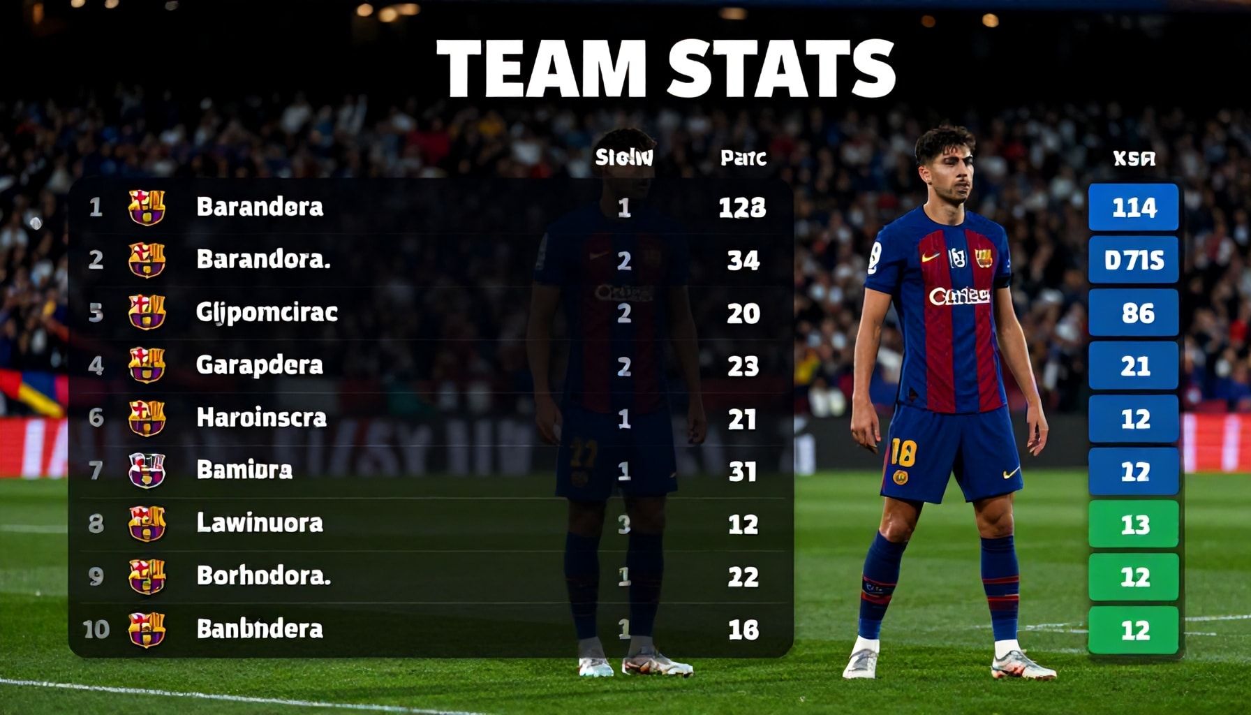 Barcelona Puan Durumları: Takımın Performansını ve İstatistiklerini Keşfedin*
