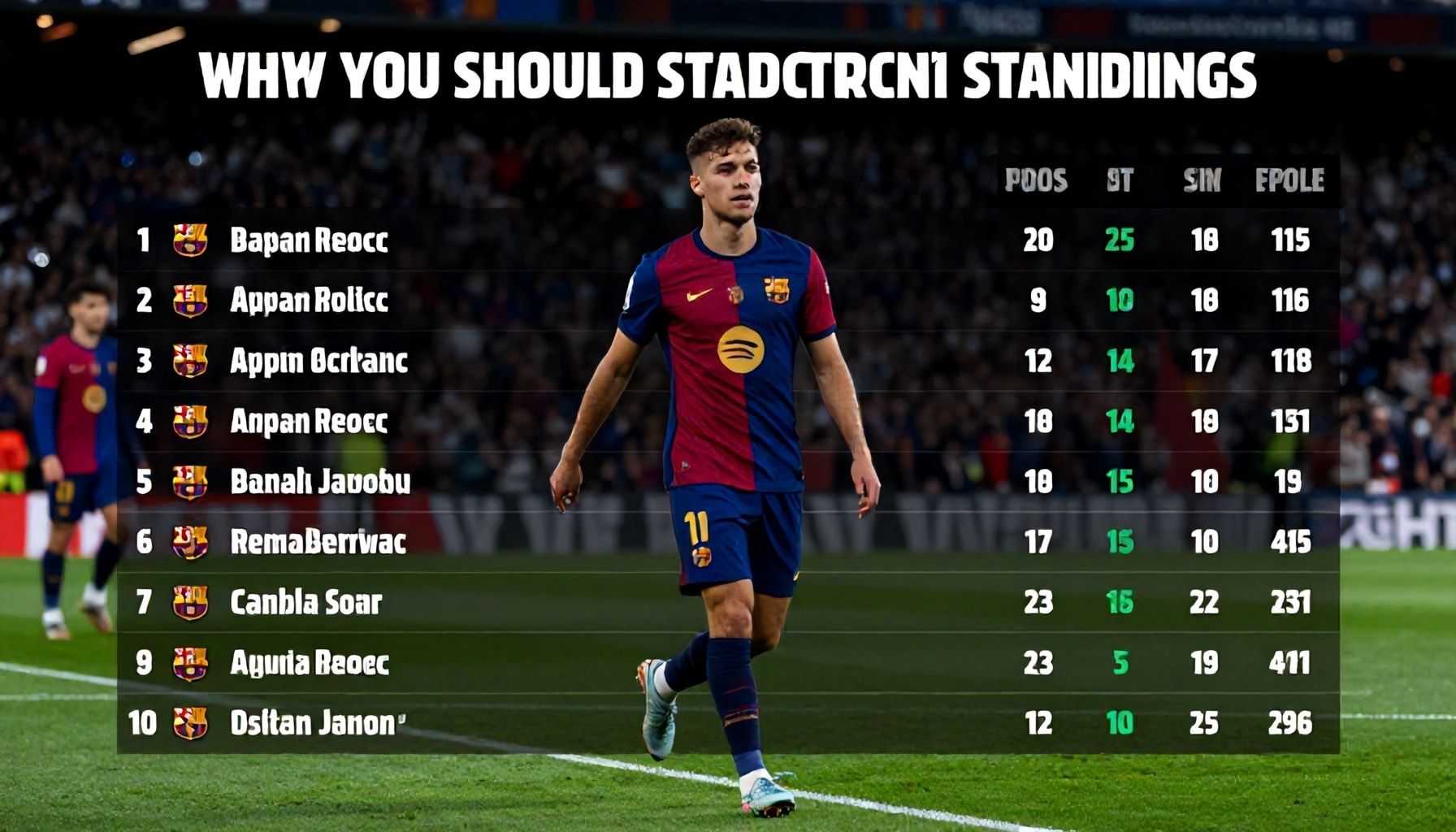Neden Barcelona Puan Durumlarını Takip Etmelisiniz?*