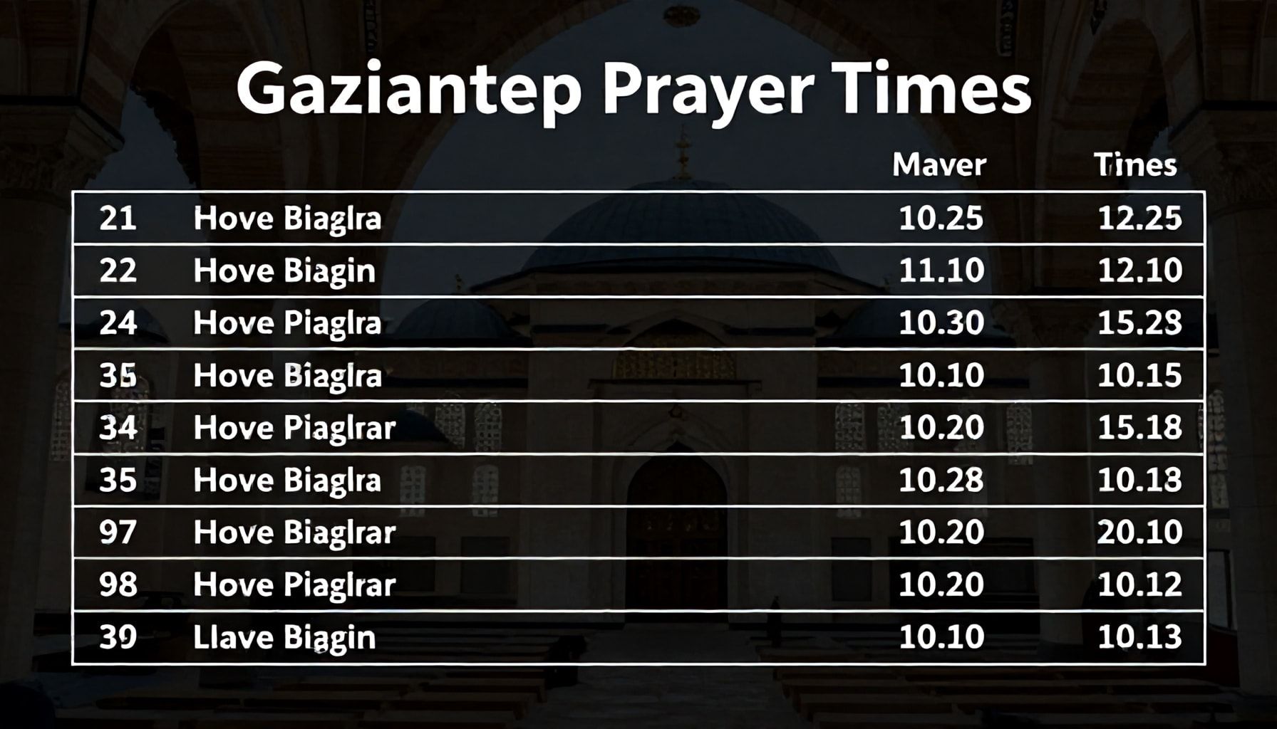 Güncel Gaziantep Namaz Vakitleri: Yanlış Bilgilerden Nasıl Kaçınırsınız?*