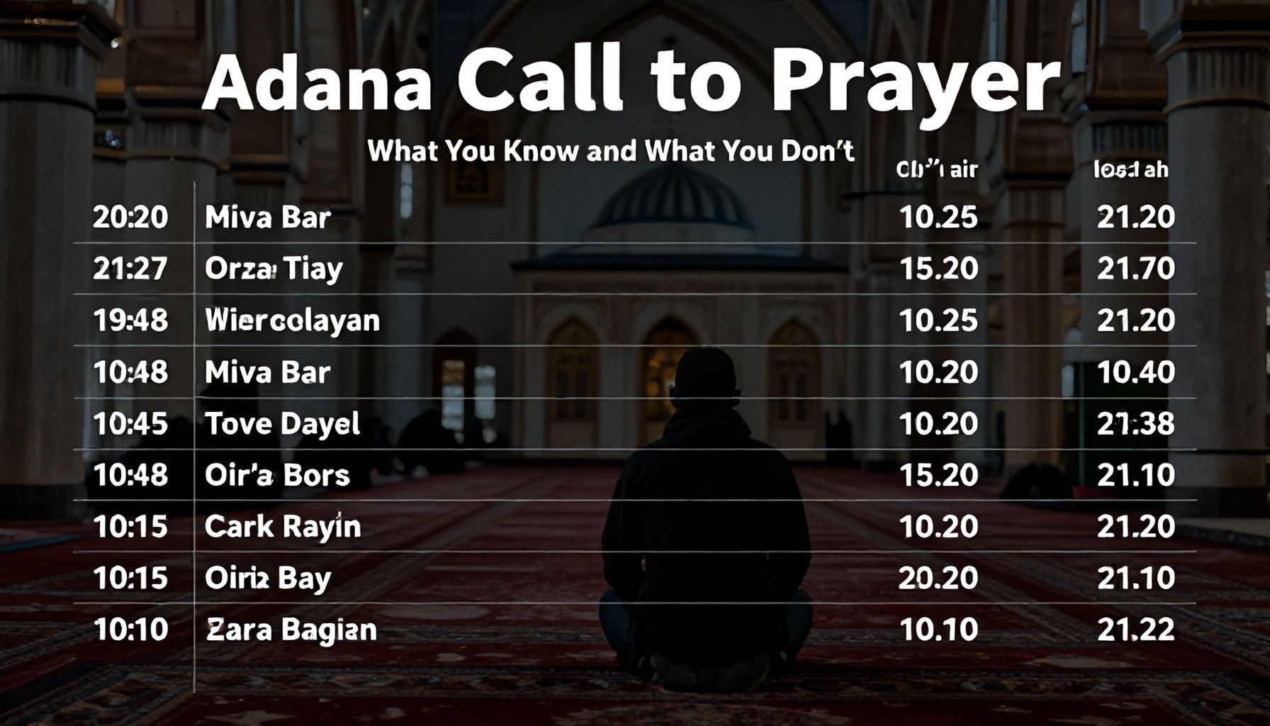 Adana Ezan Vakti Gerçekleri: Ne Bilirsiniz, Ne Bilmezsiniz? (Debunking Myths)*