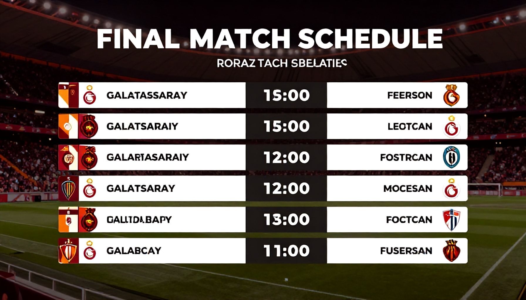 Galatasaray'ın Son Maç Takvimi: 2024 Sezonu için Tüm Detaylar*