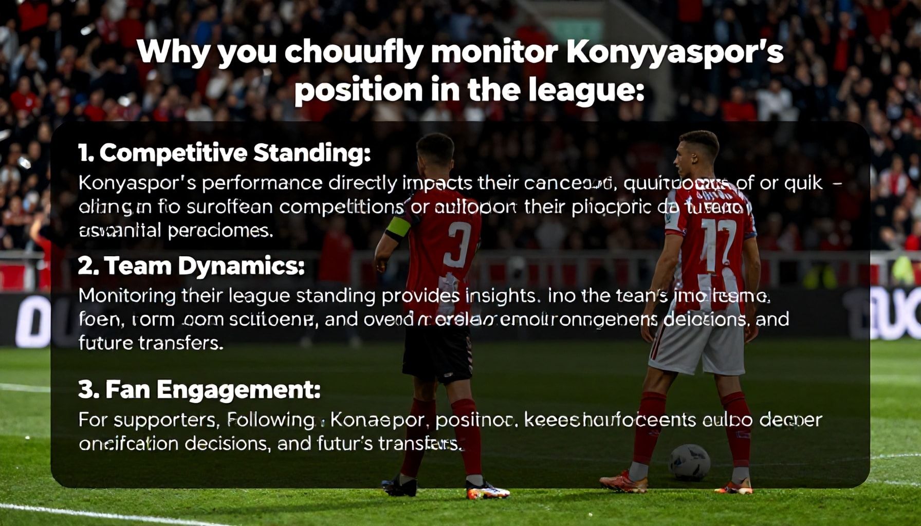 Neden Konyaspor'un Ligdeki Konumunu Dikkatli İzlemeniz Gerekiyor: 3 Ana Sebep"*