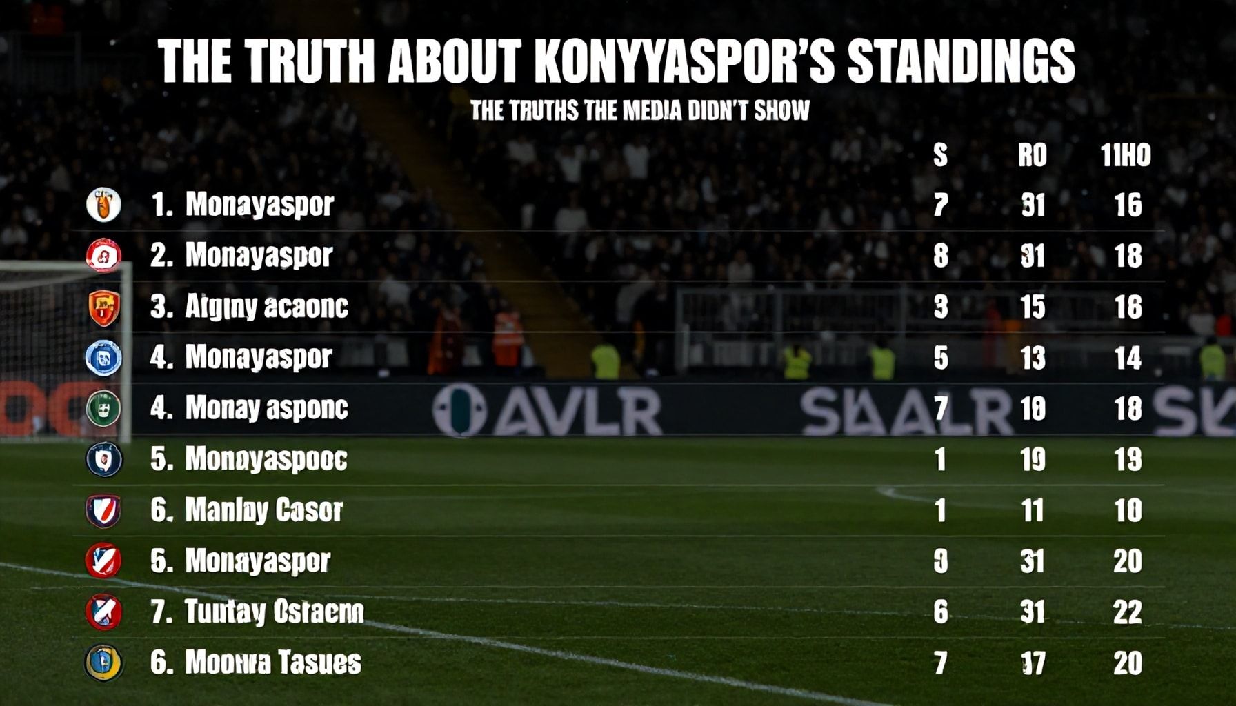 Konyaspor'un Puan Durumundaki Gerçekler: Medyanın Yansıtmadığı Gerçekler"*