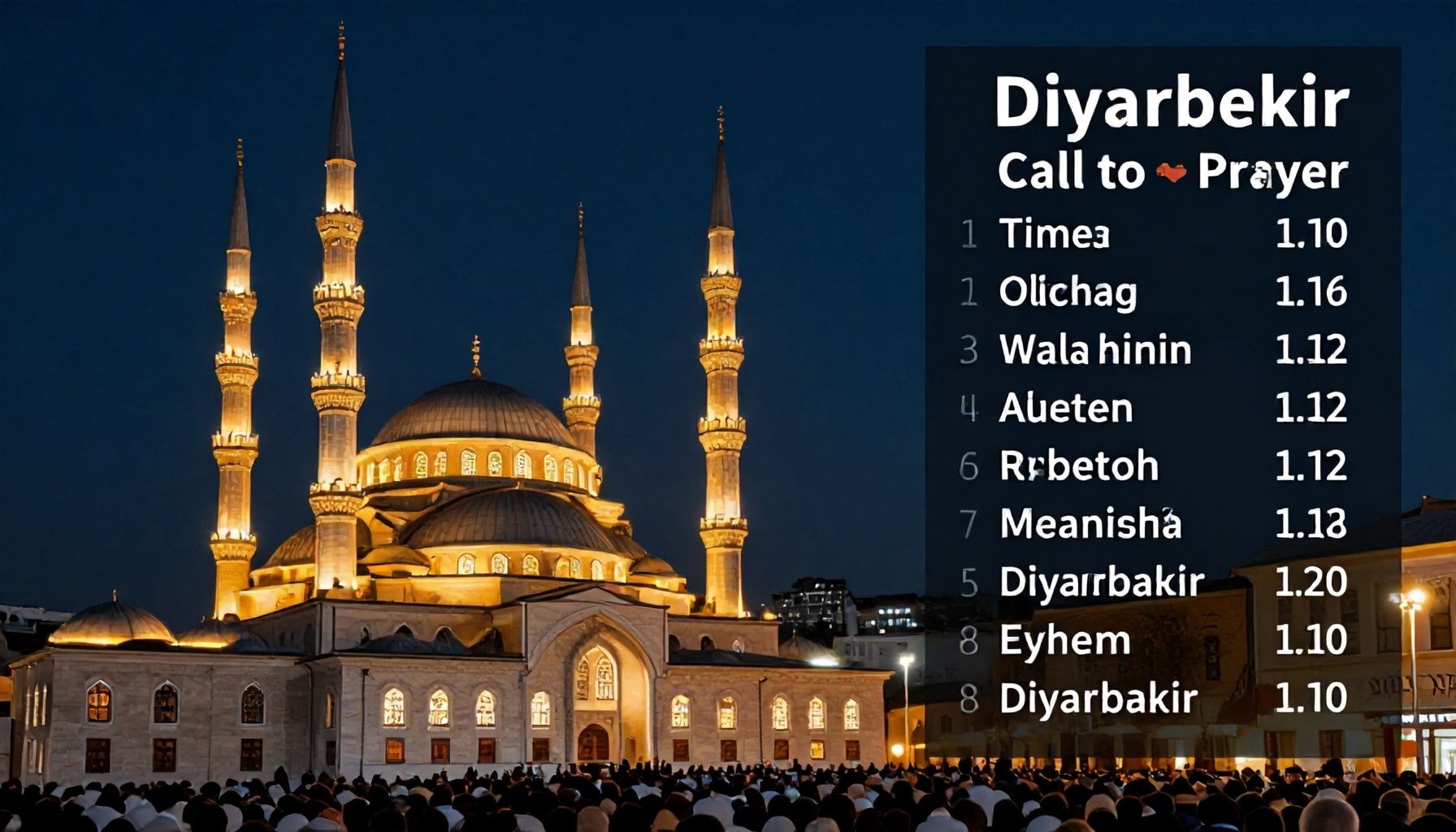 Diyarbakır'da Ezan Vakti: Günlük Ruhunuzu Yenileyin*