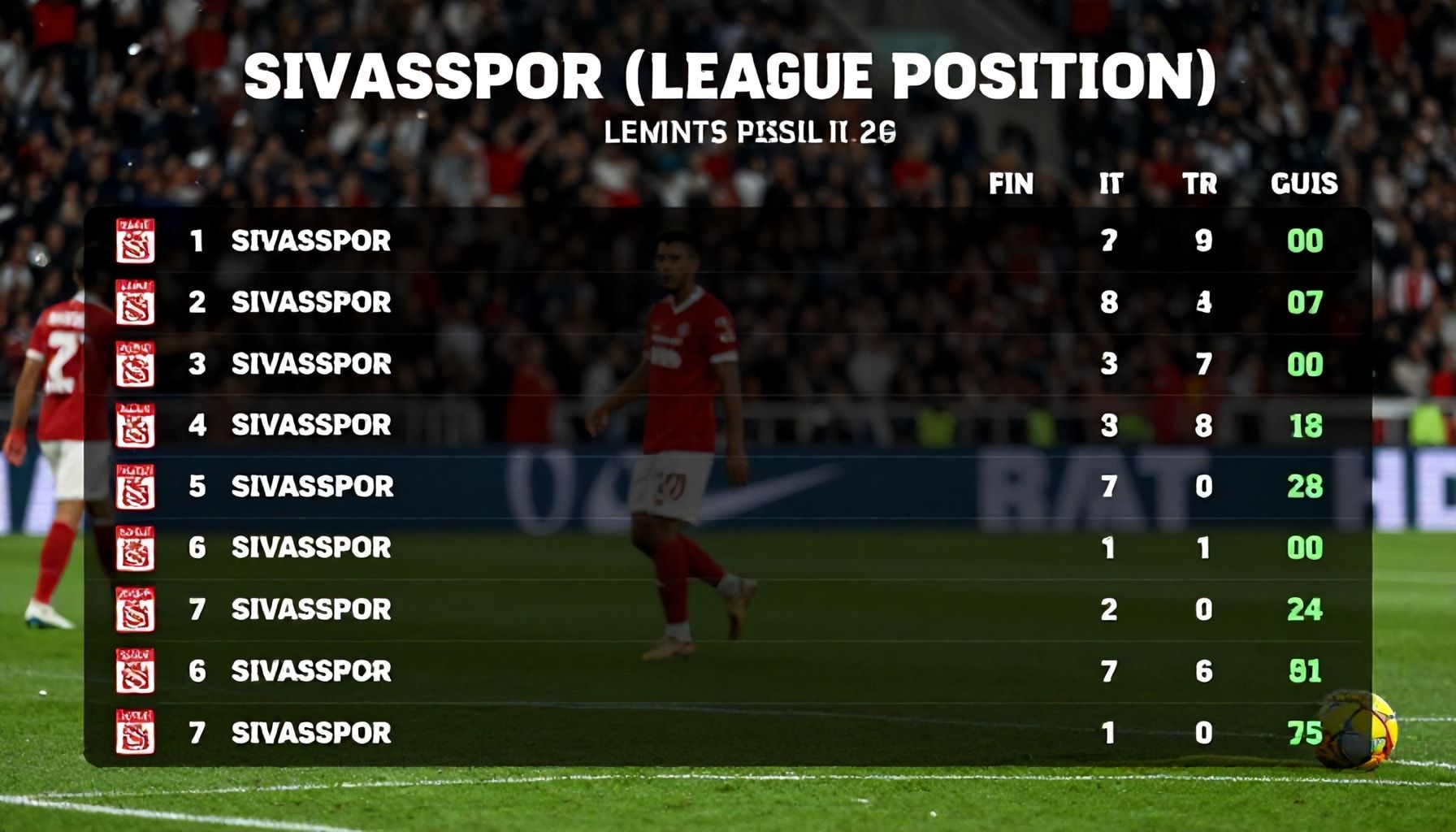 Sivasspor'un Ligdeki Durumunu Anlamak: Puanların Gerçek Anlamı"*