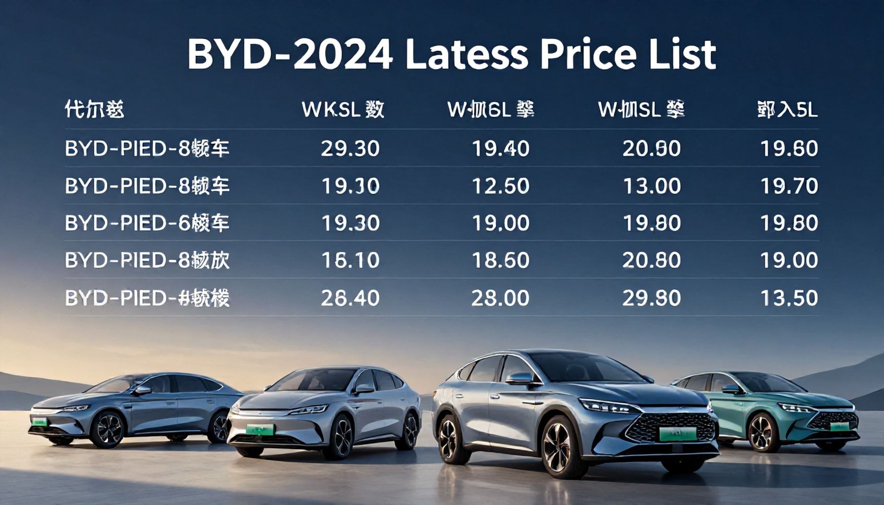 BYD Araçları 2024: En Güncel Fiyat Listesi ve Avantajları*