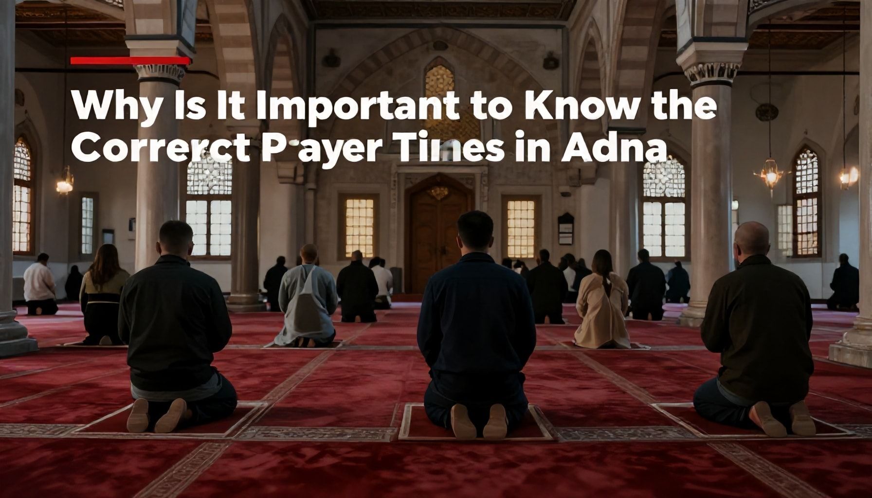 Adana'da Namaz Vakitlerini Doğru Bilmek Neden Önemli?*