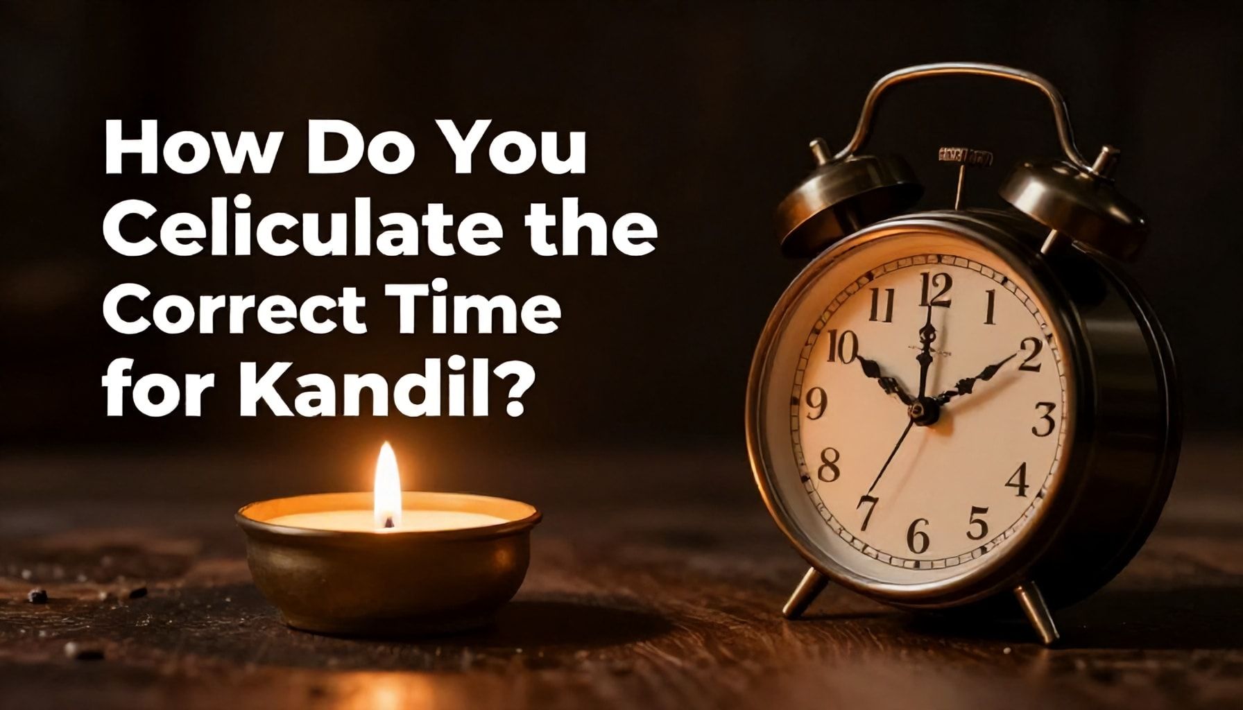 Kandil'in Doğru Zamanını Nasıl Hesaplıyorsunuz?*